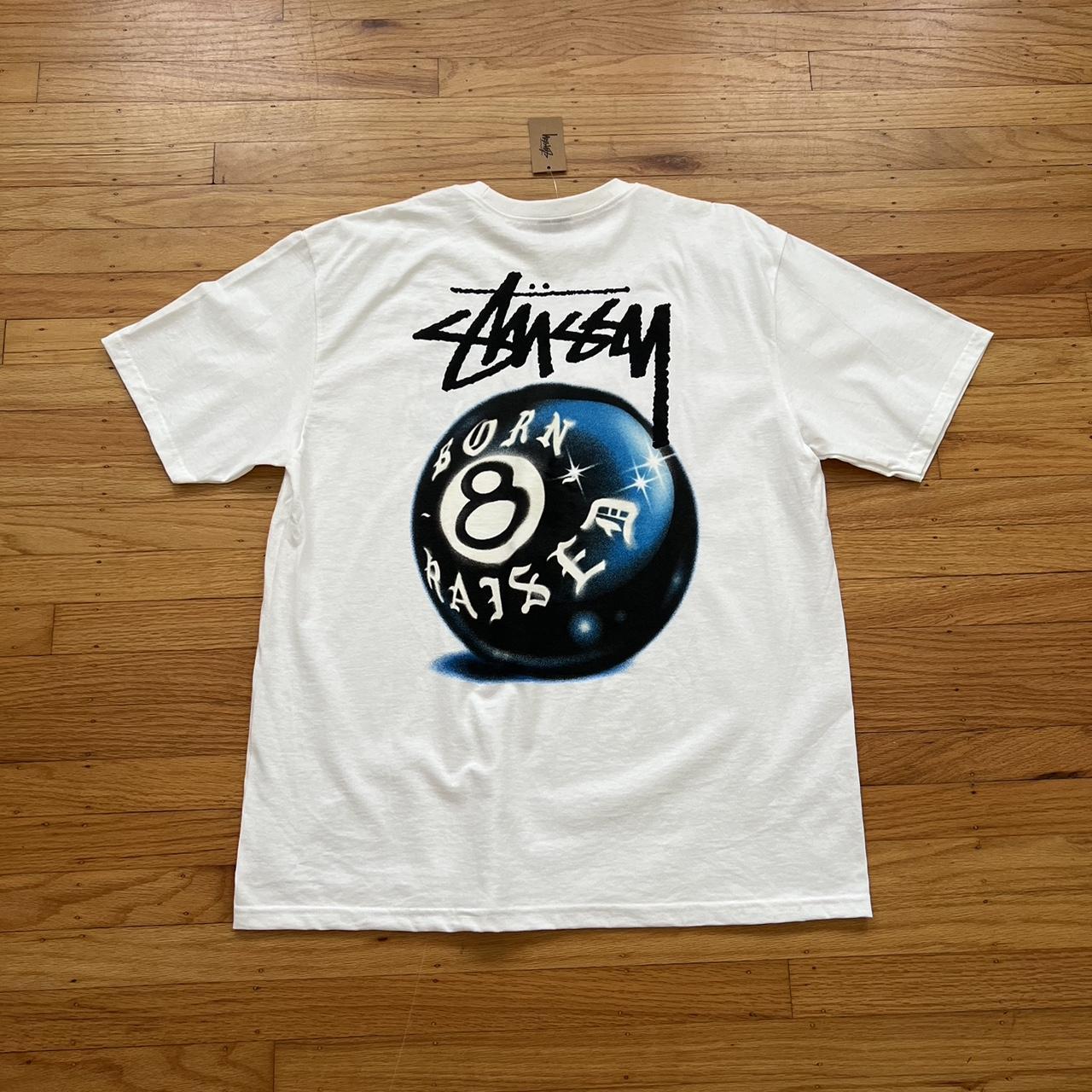 Stussy Born and Raised Tee White Brand New Never... - Depop