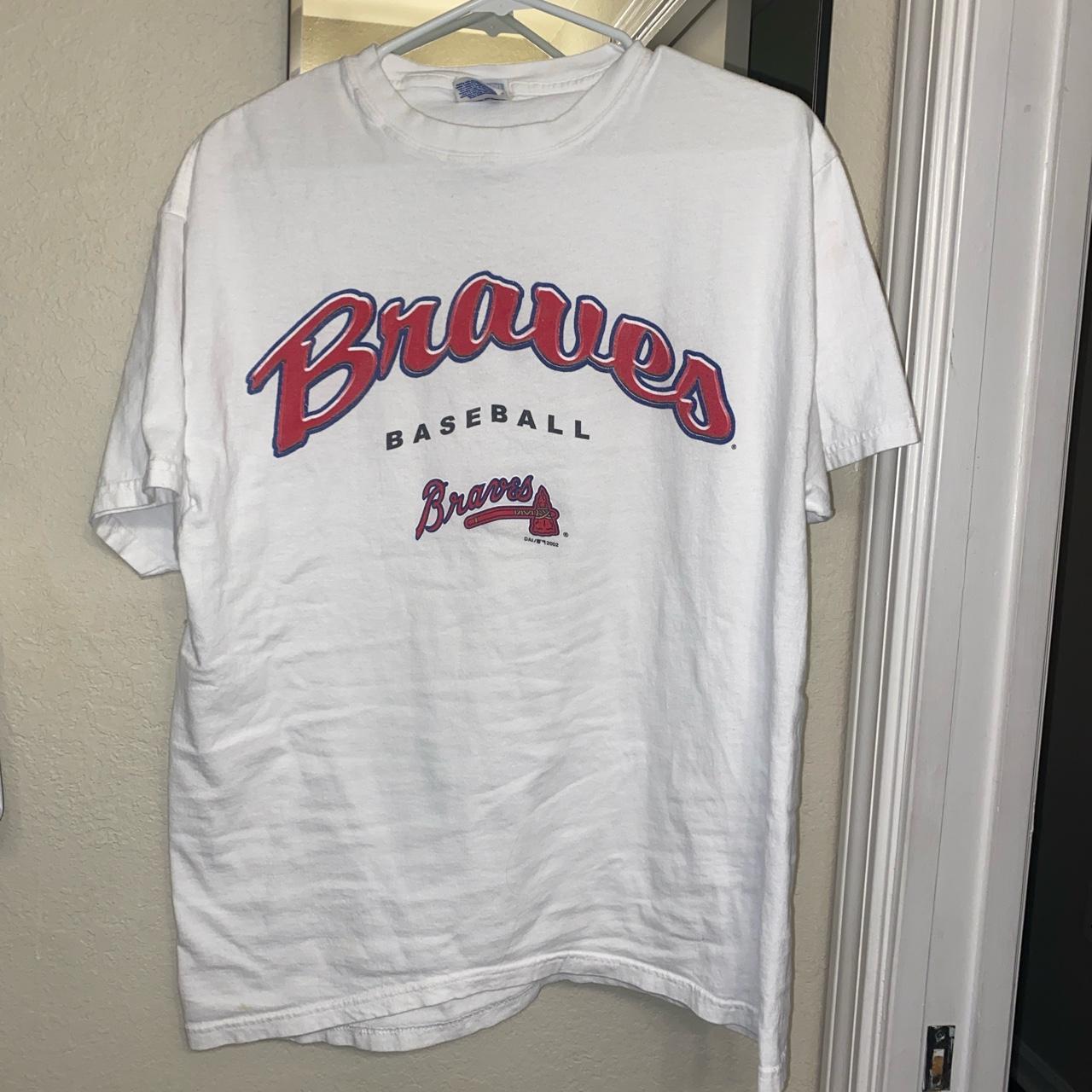 Women's vintage Atlanta Braves Tie-Dye T-shirt Sz- - Depop