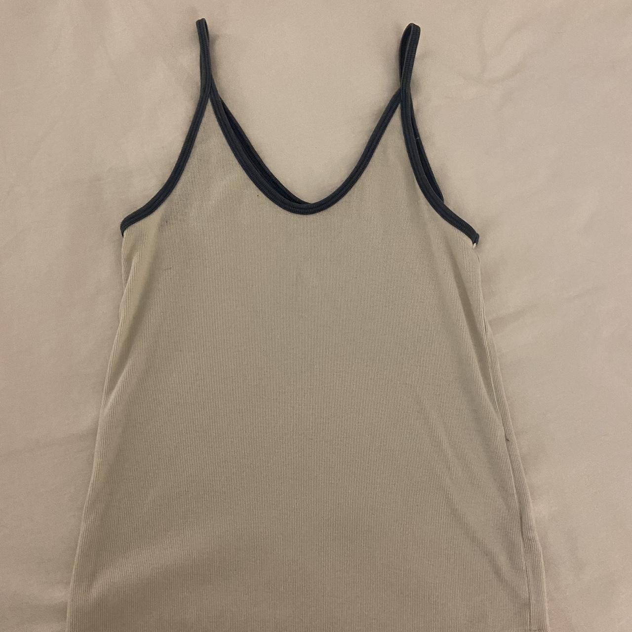 Target Women's Blue and White Vest Depop