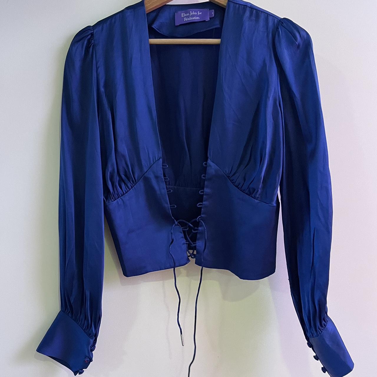 Realisation Par x Elton John - Bennie in blue Silk... - Depop