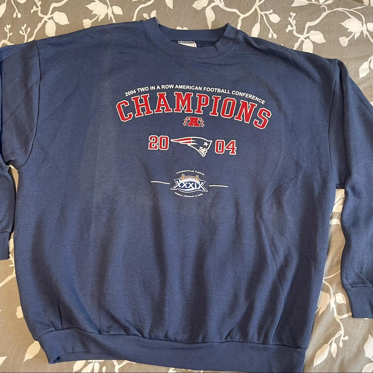 Vintage New England Patriots Sweater XL AFC Champion - Depop