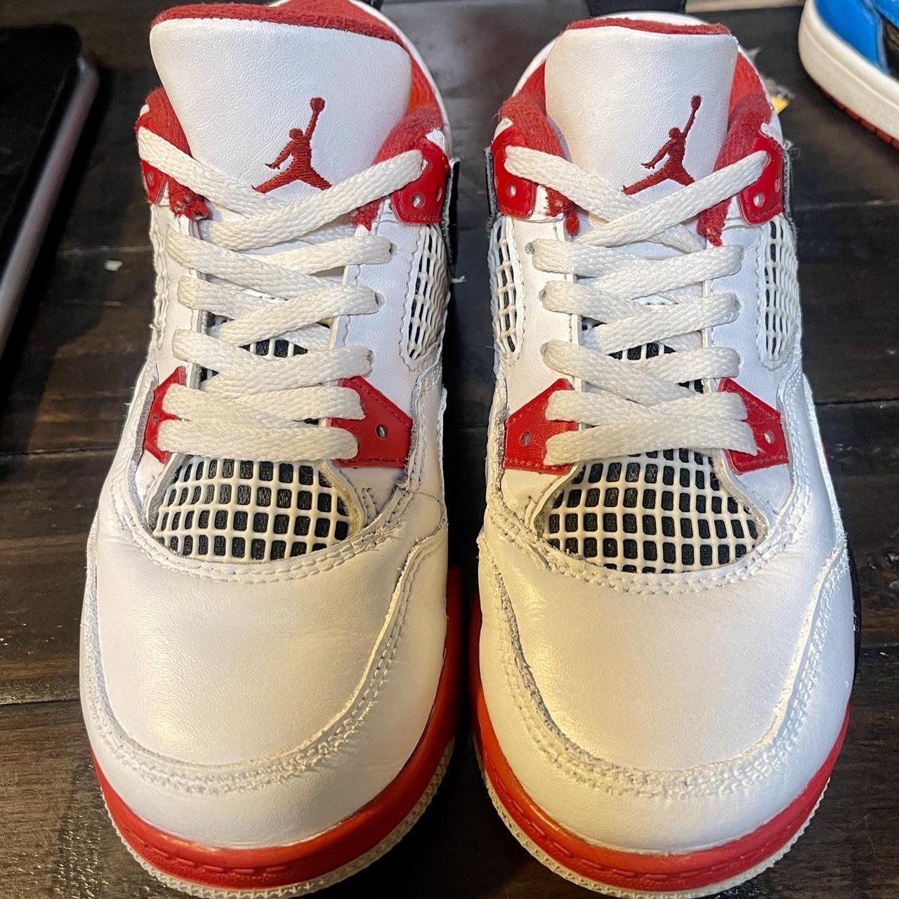 13c Jordan 4 Retro 2020 mid Red Fire Pre-owed. ... - Depop