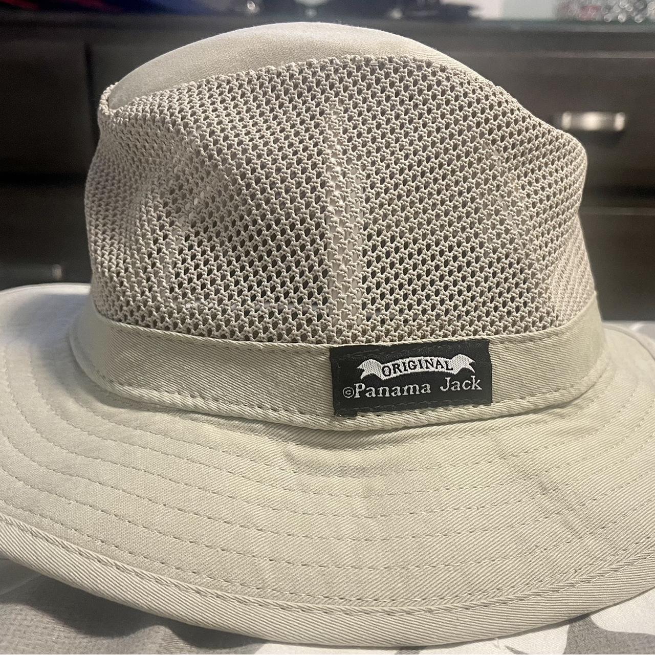 Panama Jack Mens mesh hat . (Large) tan Excellent... Depop