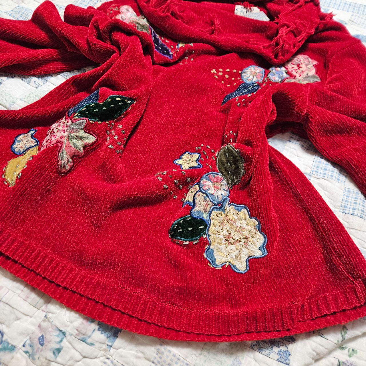 Source Unknown Women's Sweatshirt - Red/Multi - M… - image 6