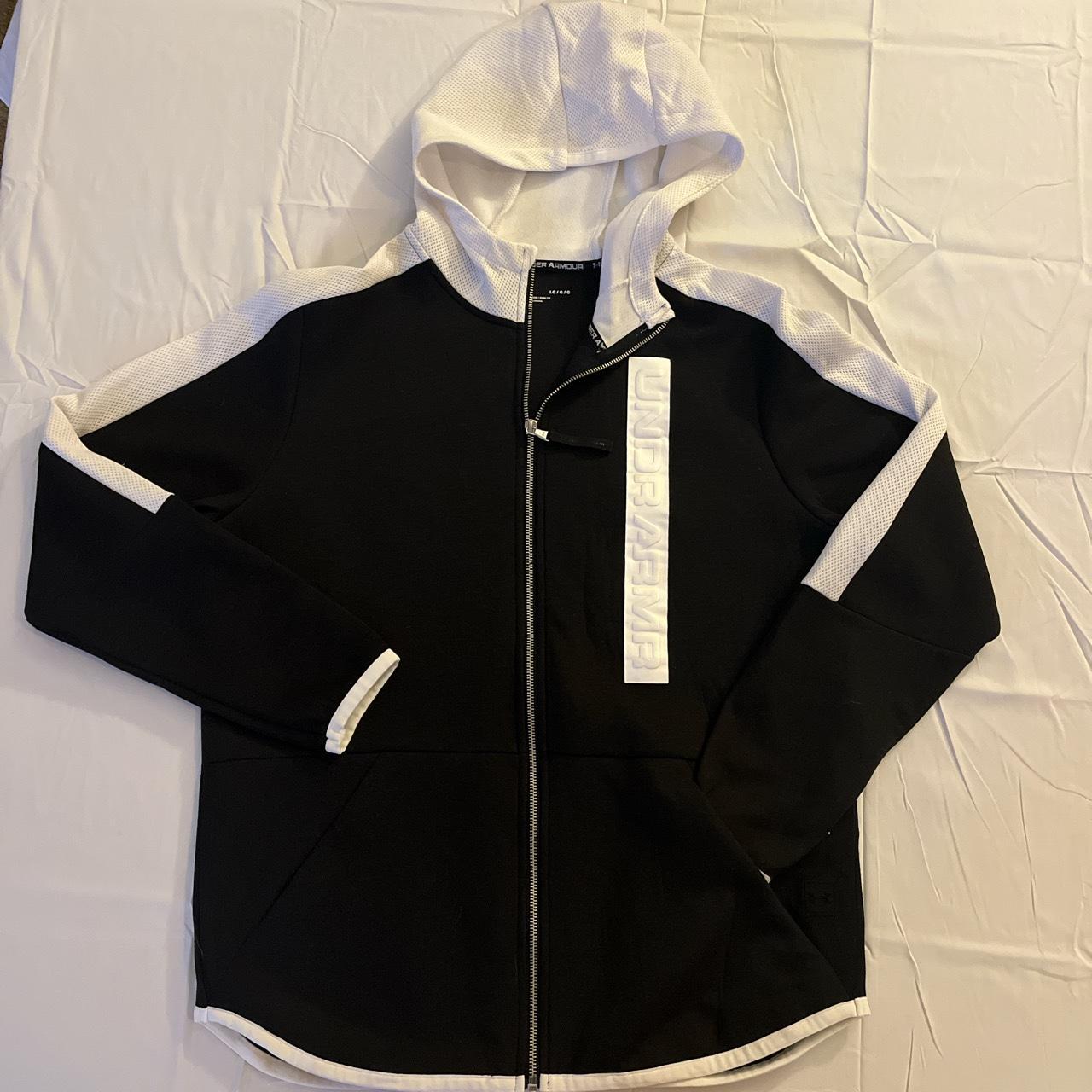 under armour zip up hoodie with zip up pockets - Depop