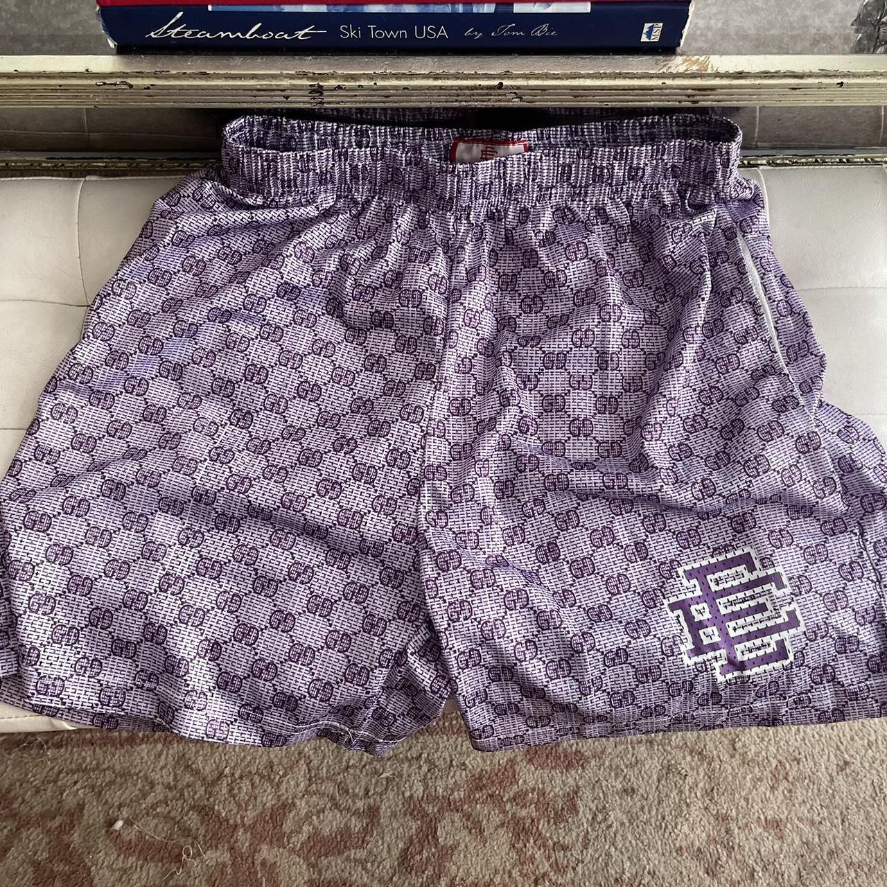 Eric Emanuel Gucci Pattern Shorts Willing to negotiate - Depop