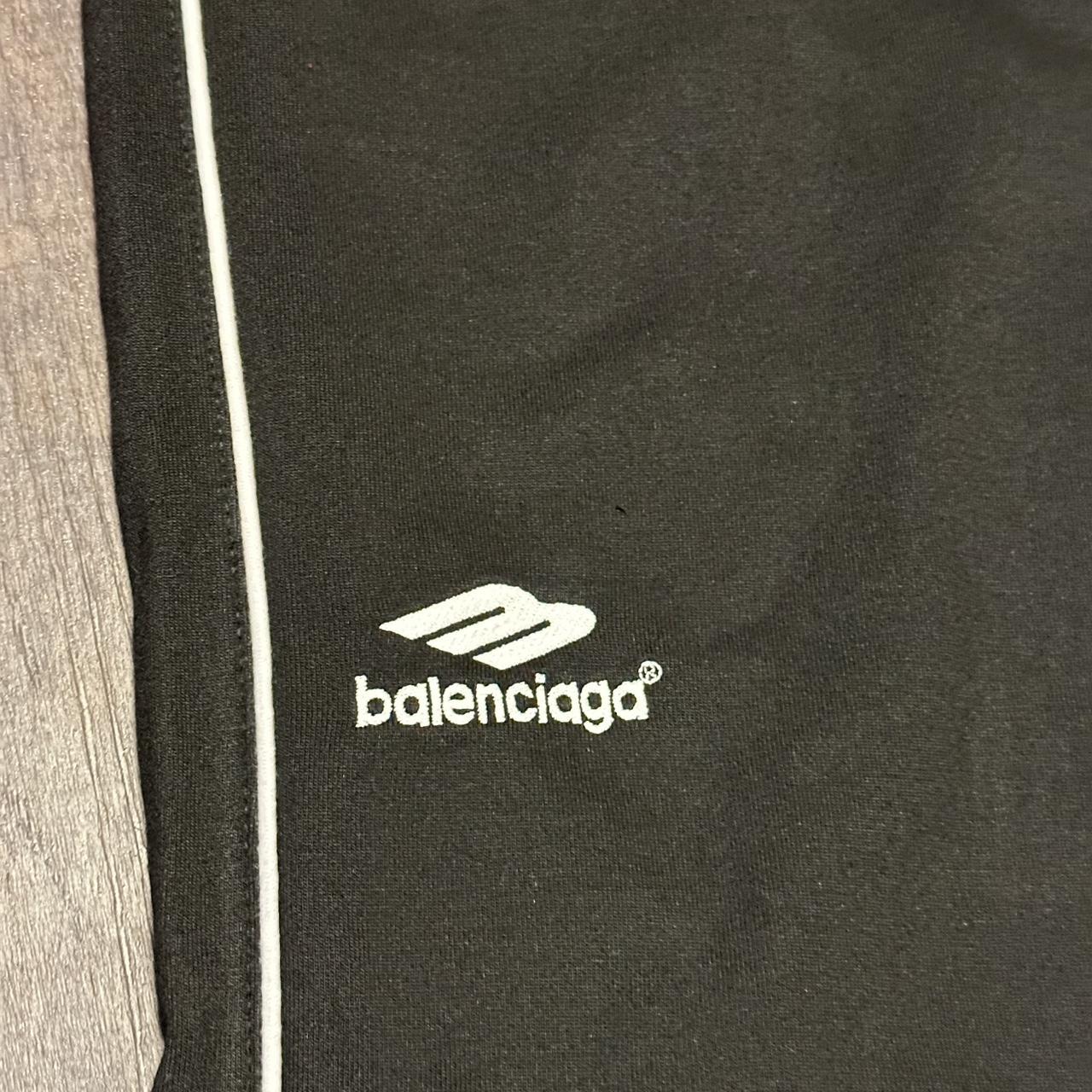 Balenciaga UNISEX 3b Fleece Track Pants In Black,... Depop