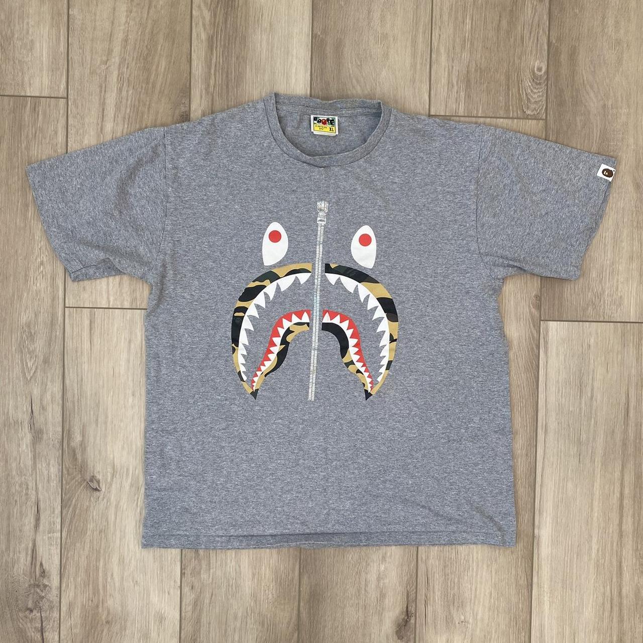 Bape 1st store camo shark tee