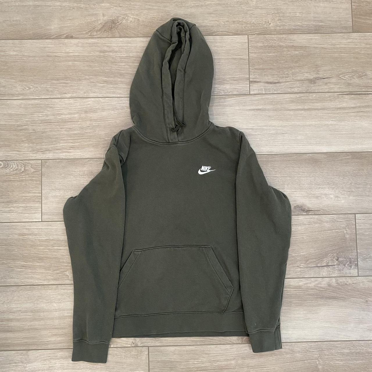 Nike Olive Green Essential Pullover Hoodie In