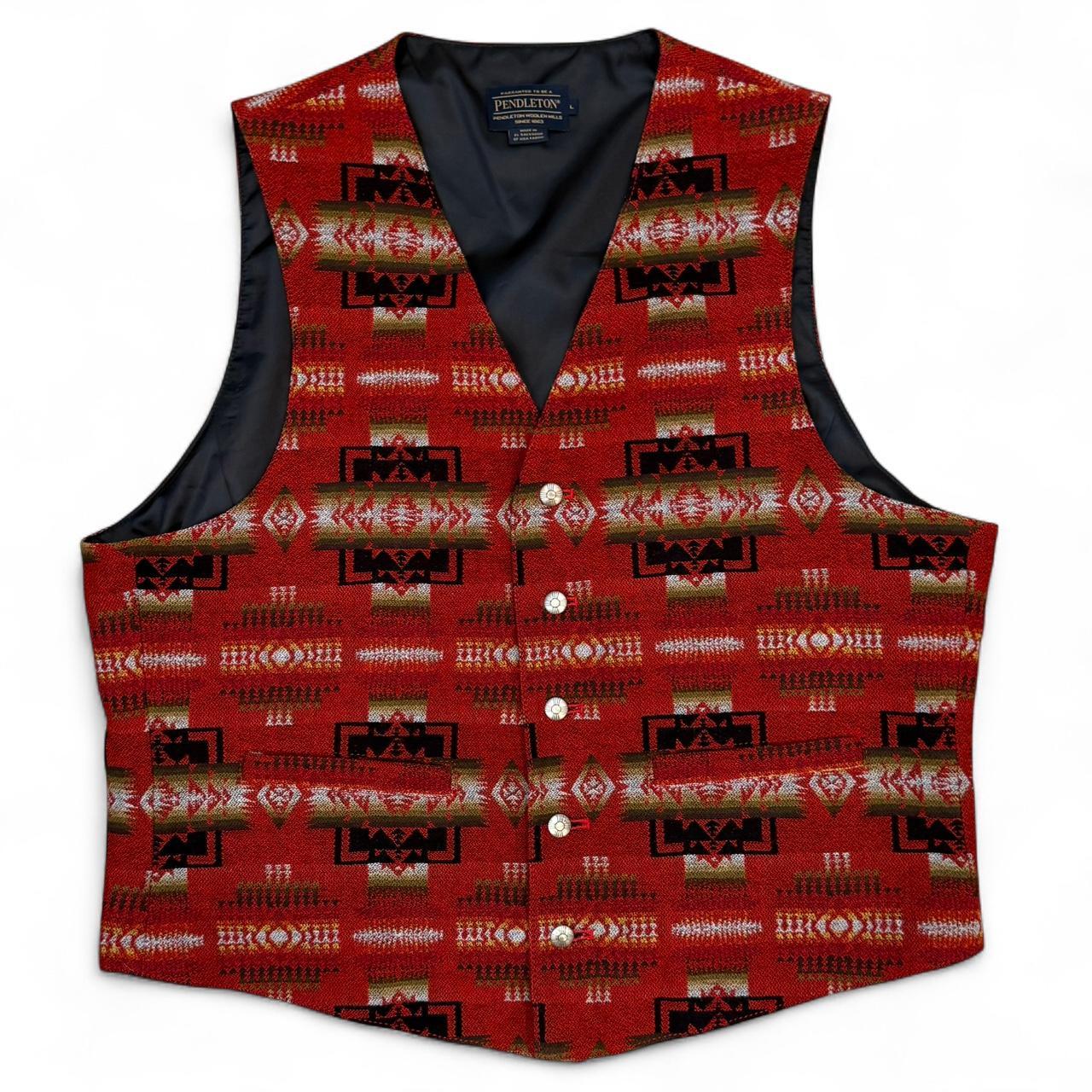 Pendleton Men's Vest - Red/Multi - L – Pendleton … - image 1