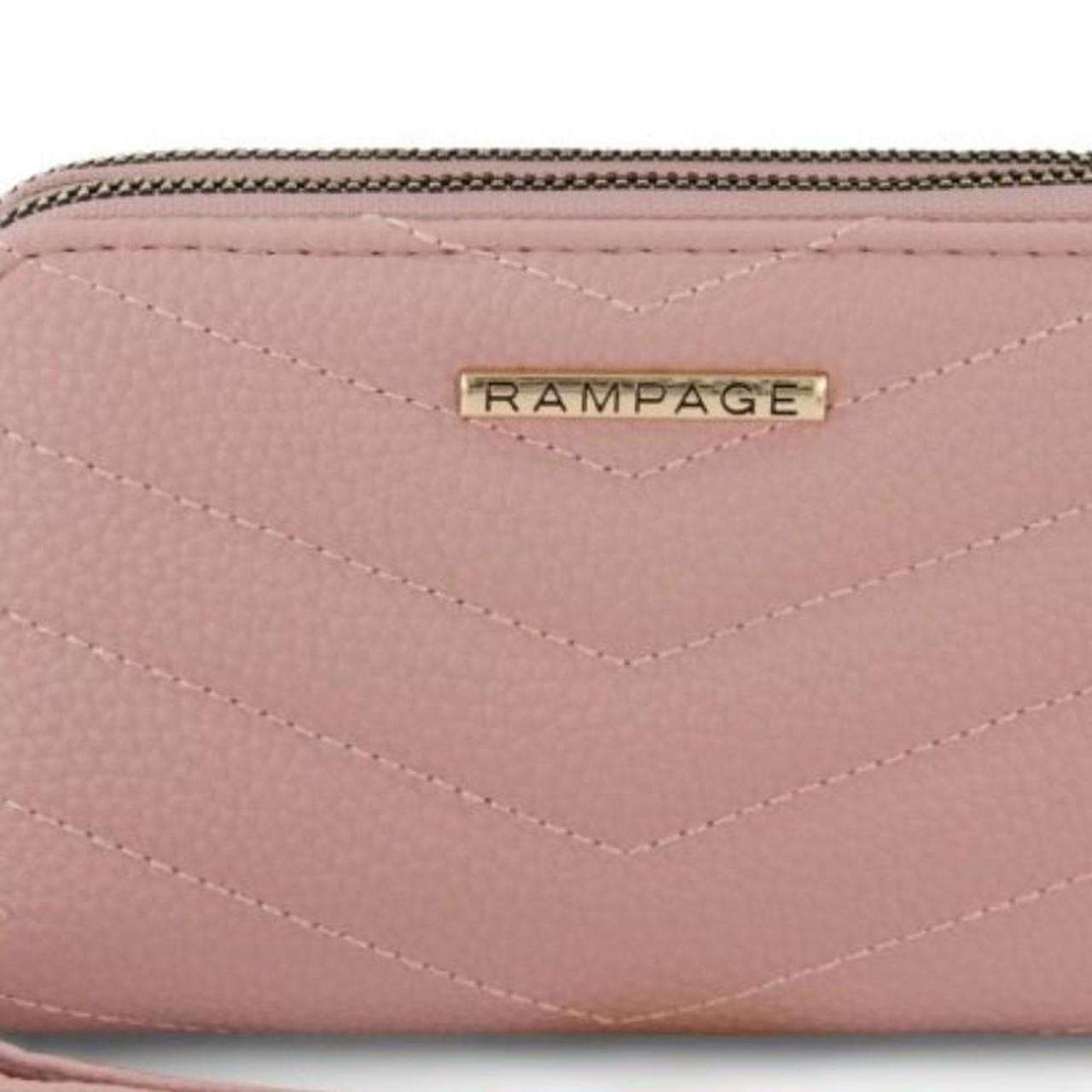 Rampage Long Midi Zip Around Wallet Clutch Double