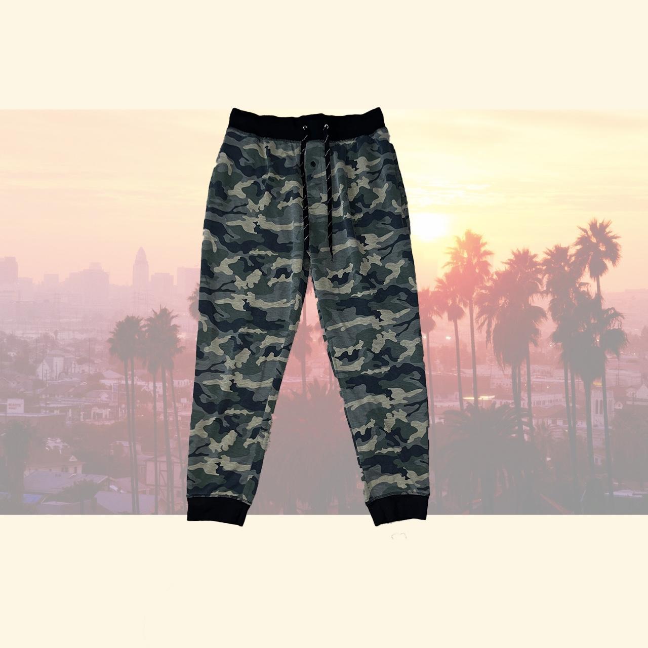 camo joggers 💜🤍 - Depop