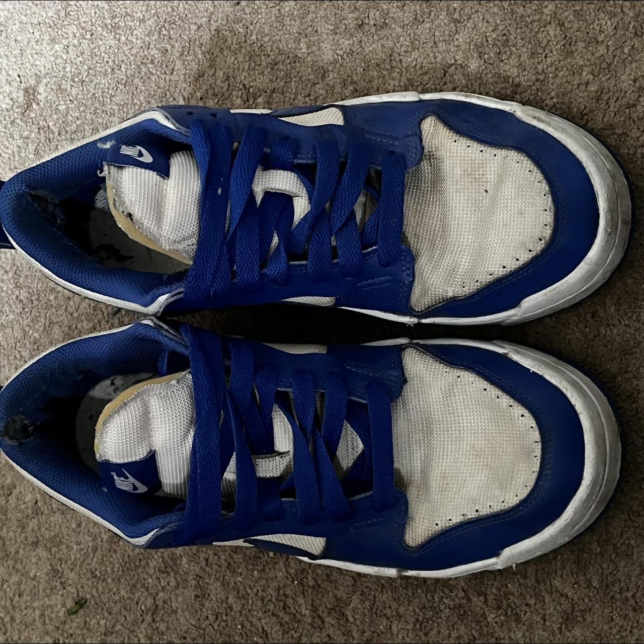 Blue dunk disrupts size US 11.5W (UK 9.5), will be... Depop