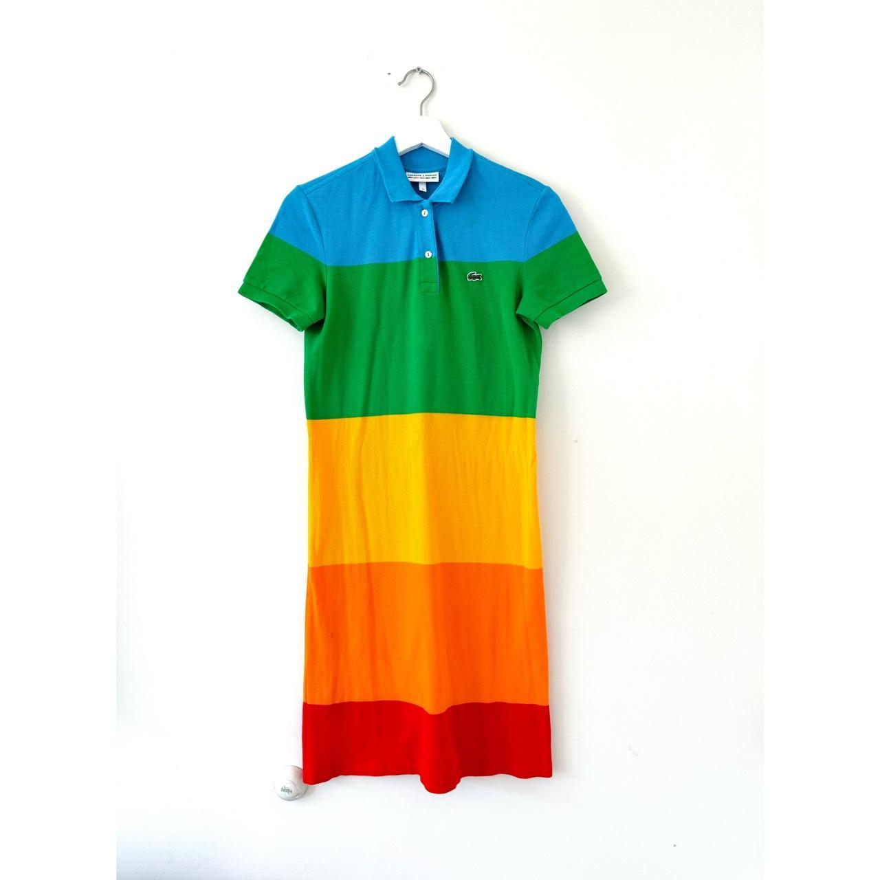 Lacoste rainbow polo best sale