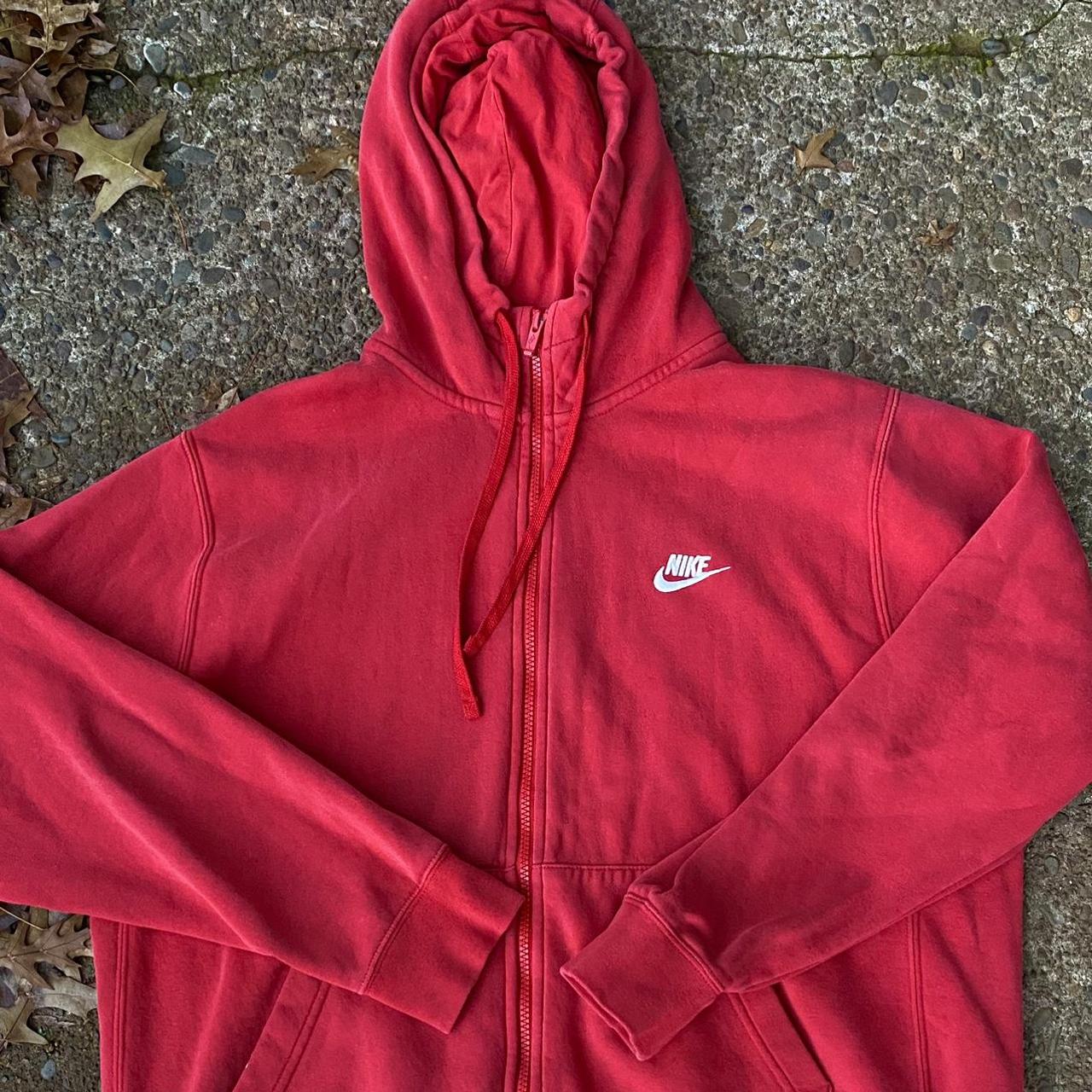 nikelab hoodie red