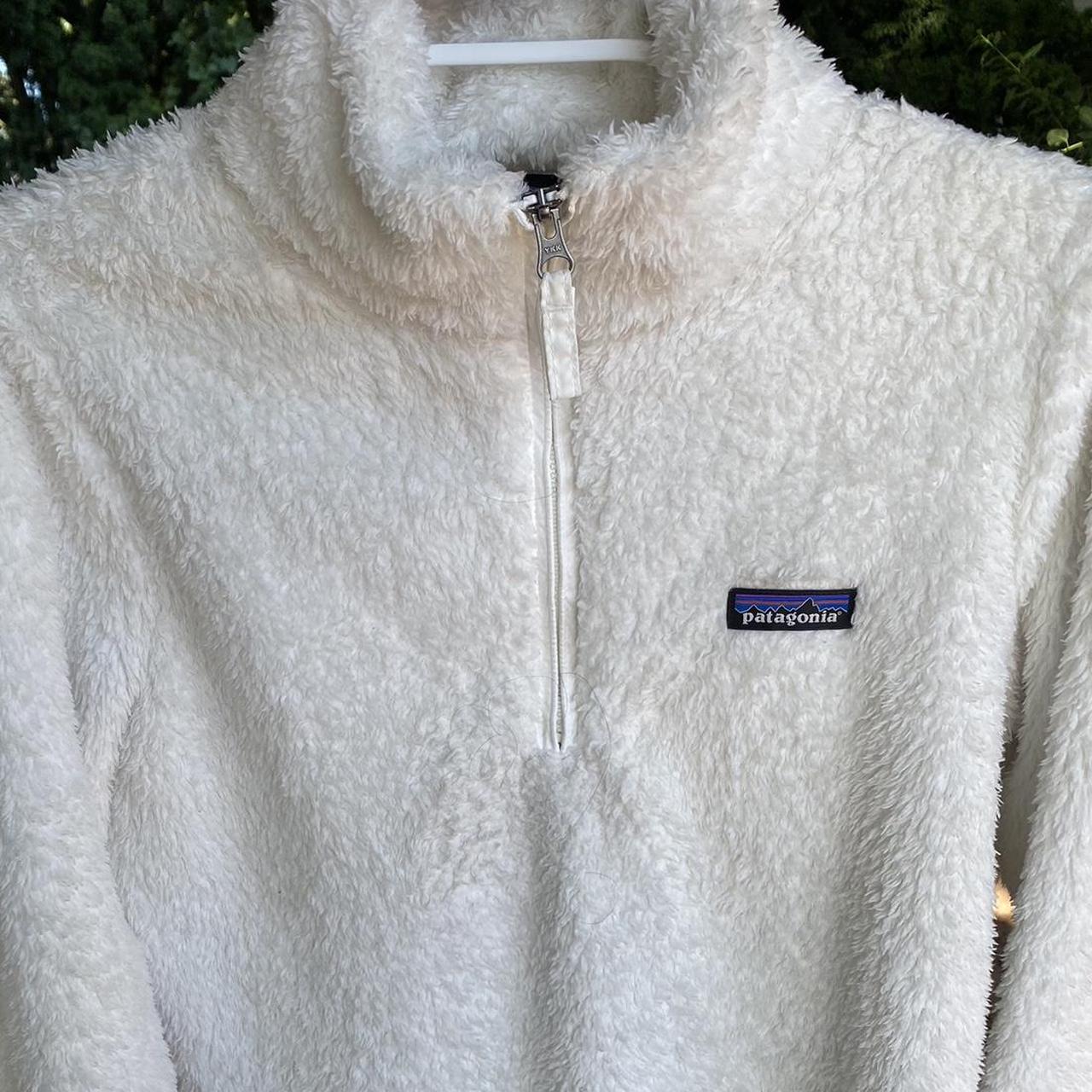 Patagonia white fleece quarter zip Gently used