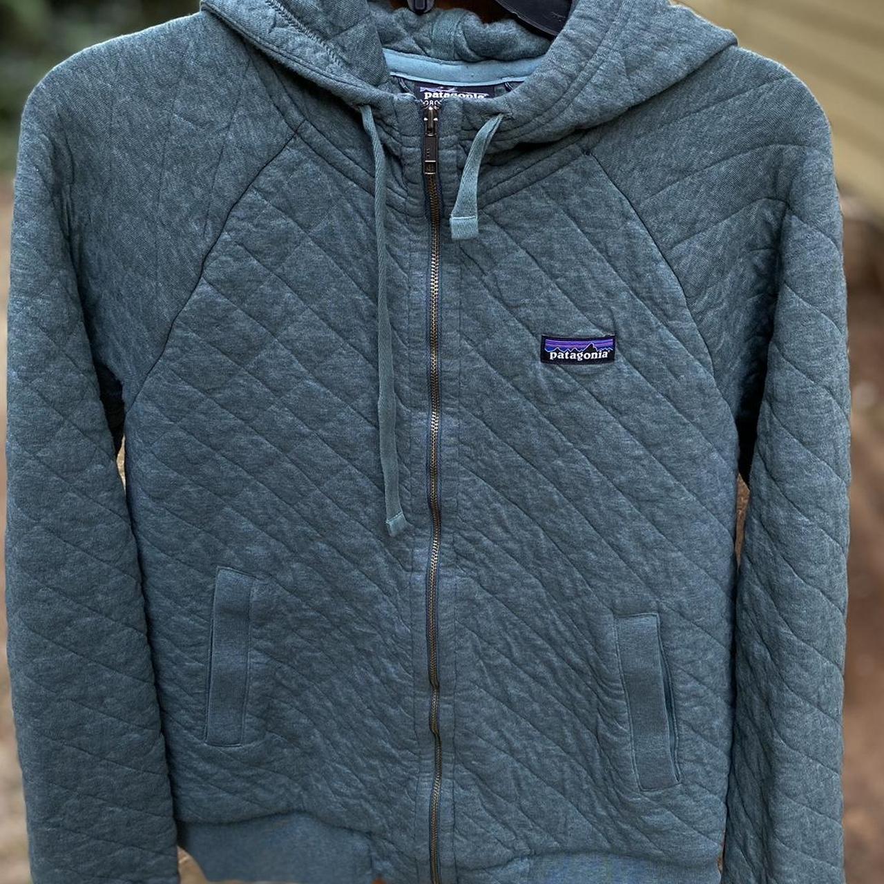 Patagonia Quilted Full Zip Hoodie Size Small Depop