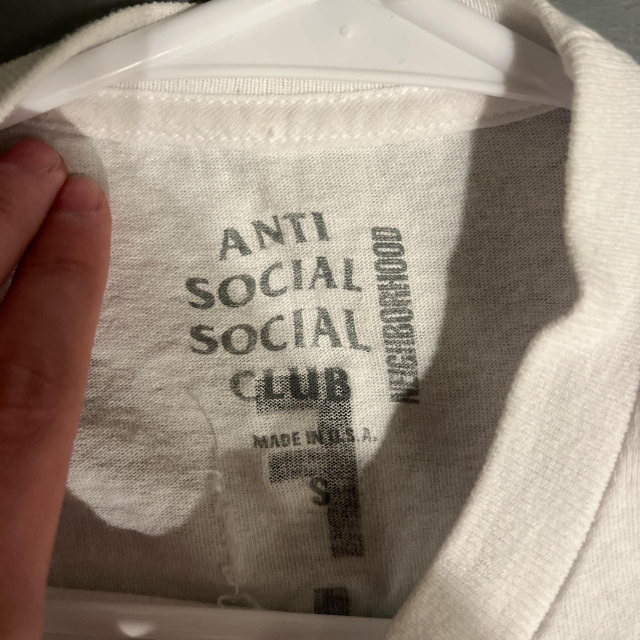 Anti Social Social Club Men's Blue and White T-shirt (3)