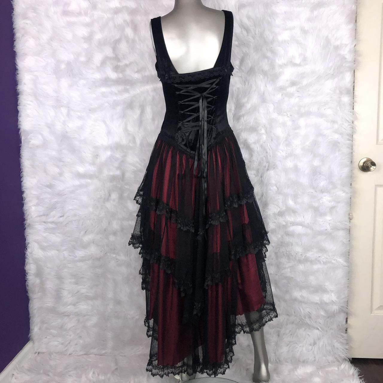 Sinister goth victorian style dress🩸high-low cut.... - Depop
