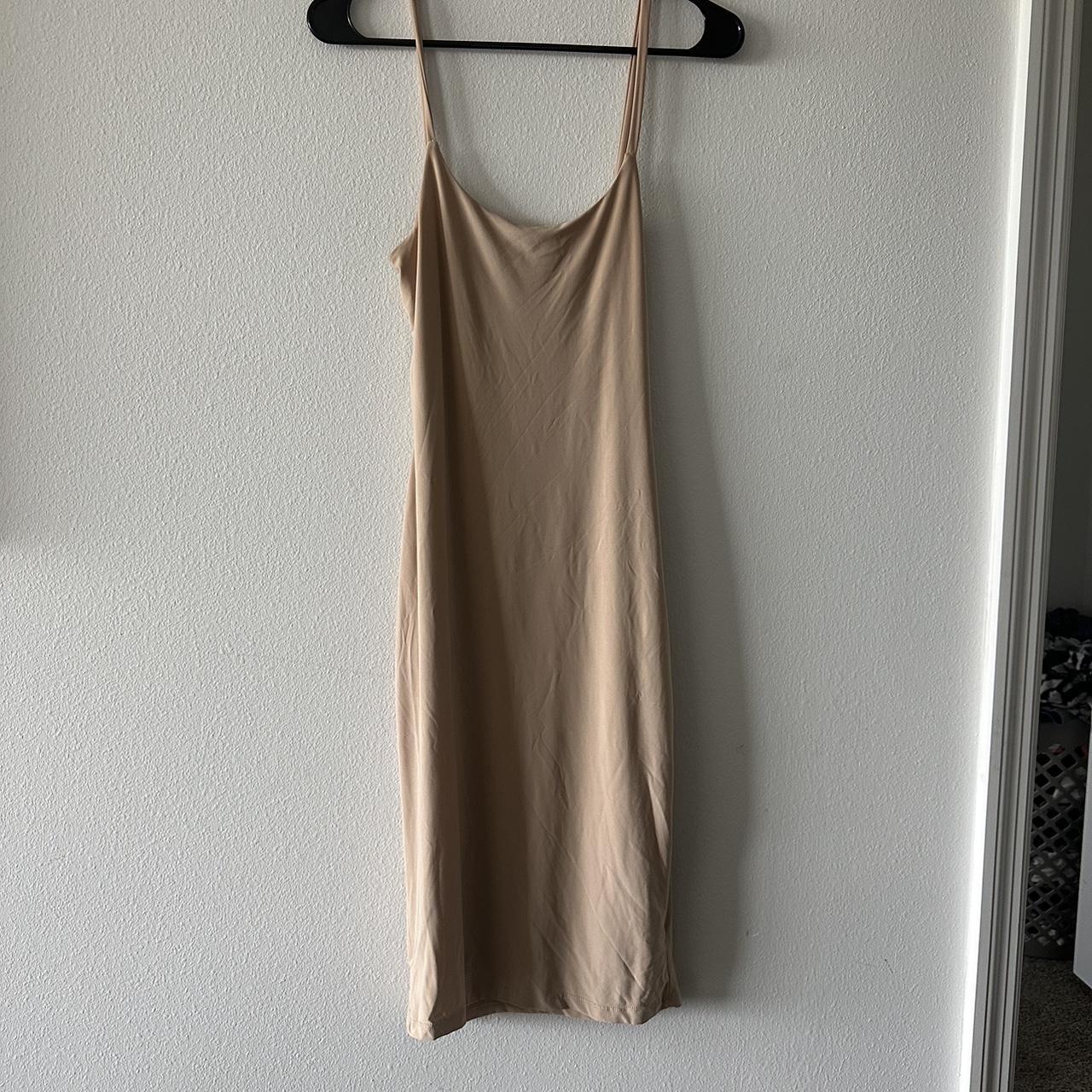 Super cute skin tight nude ish color dress In... - Depop