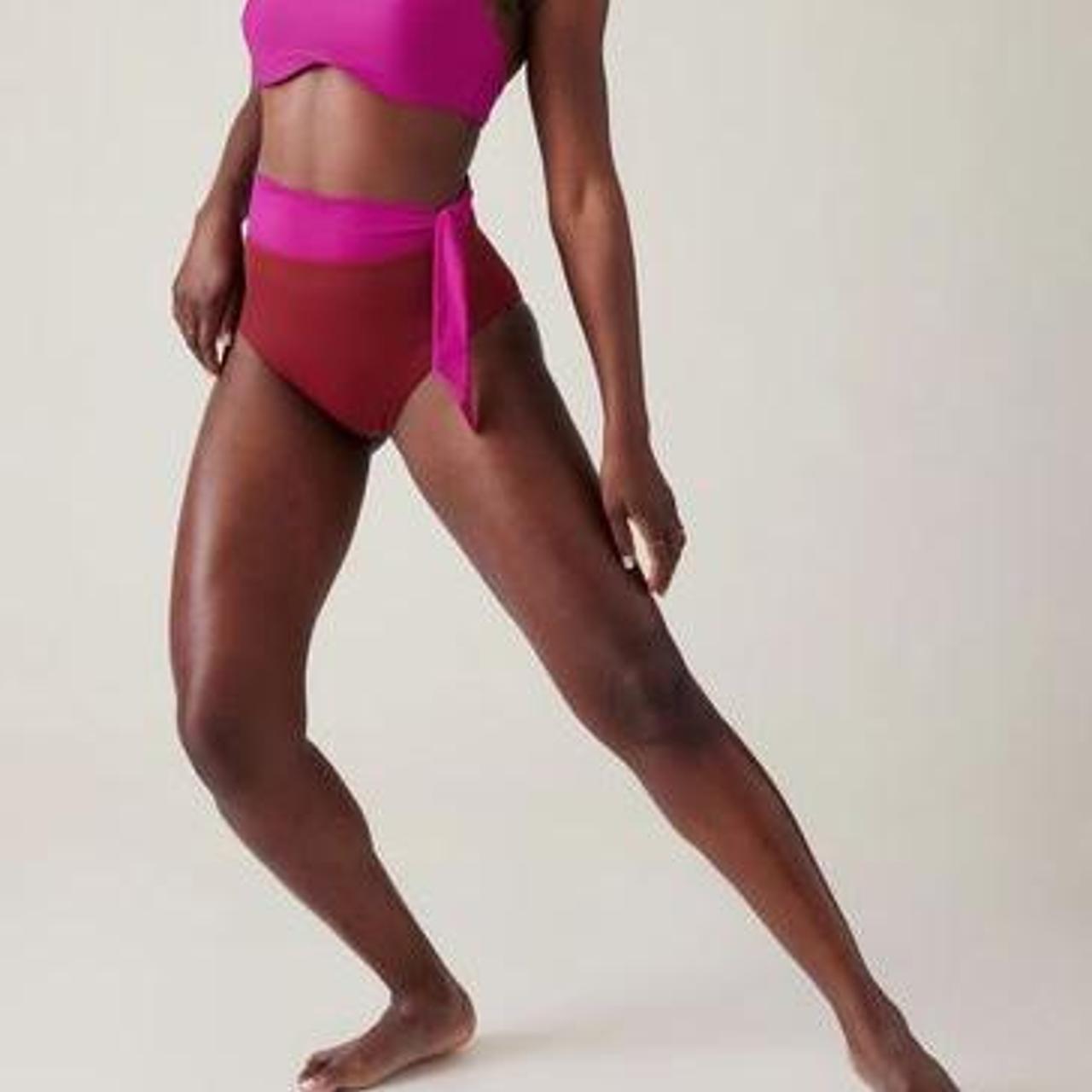 Athleta Alicia Keys Daybreak High Waist Tie Bikini...