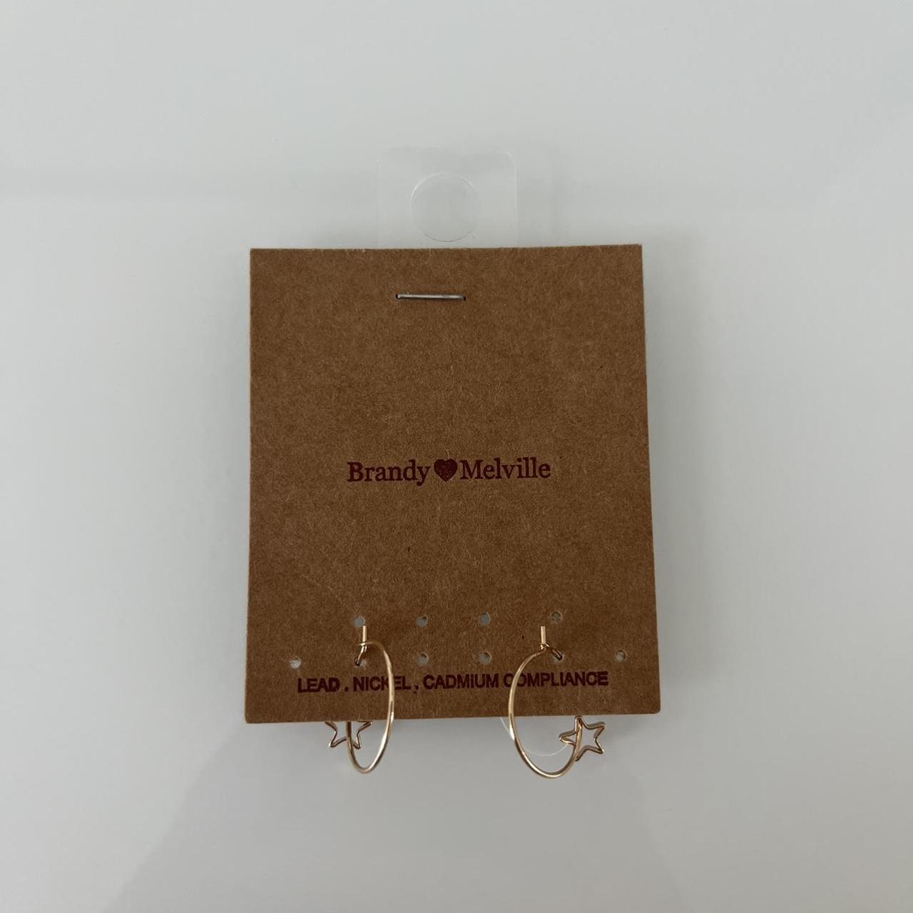 brandy gold hoop star earrings Depop
