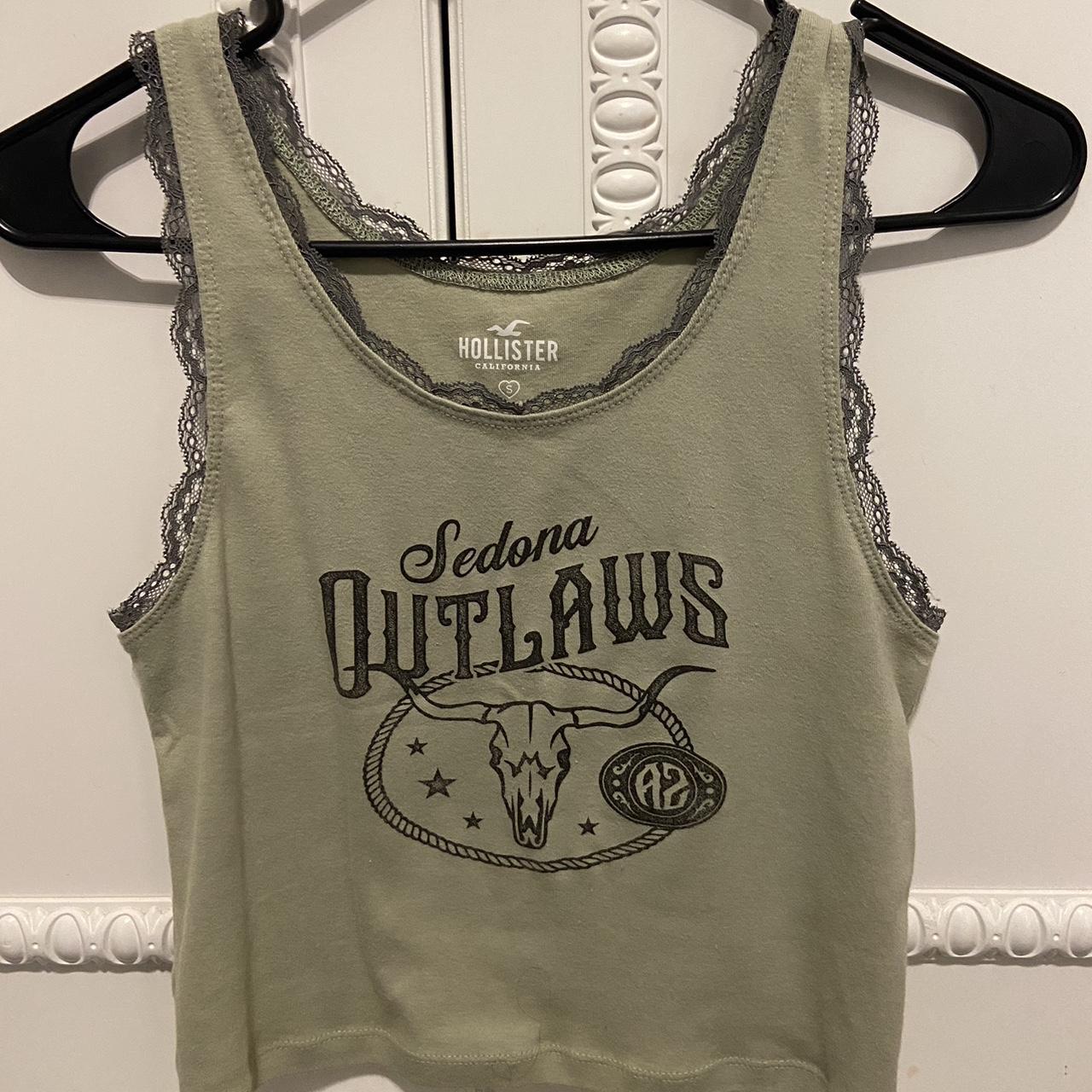 Hollister Co. Women's Khaki Vest Depop