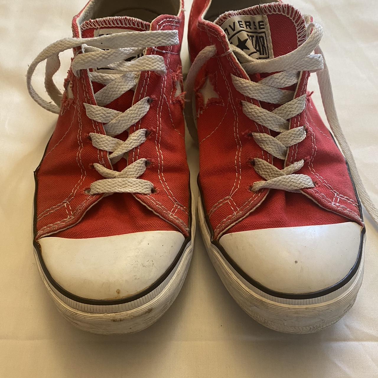 RARE Converse One Star red sneakers shoes women’s... - Depop