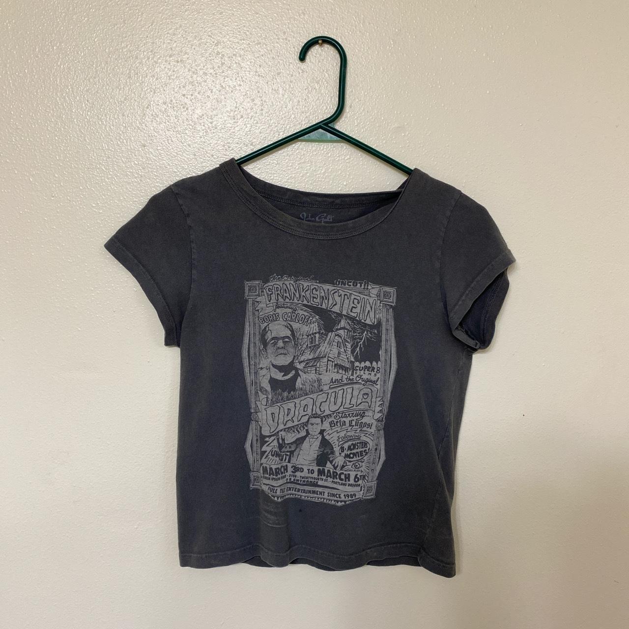 brandy melville frankenstein grey tshirt - Depop