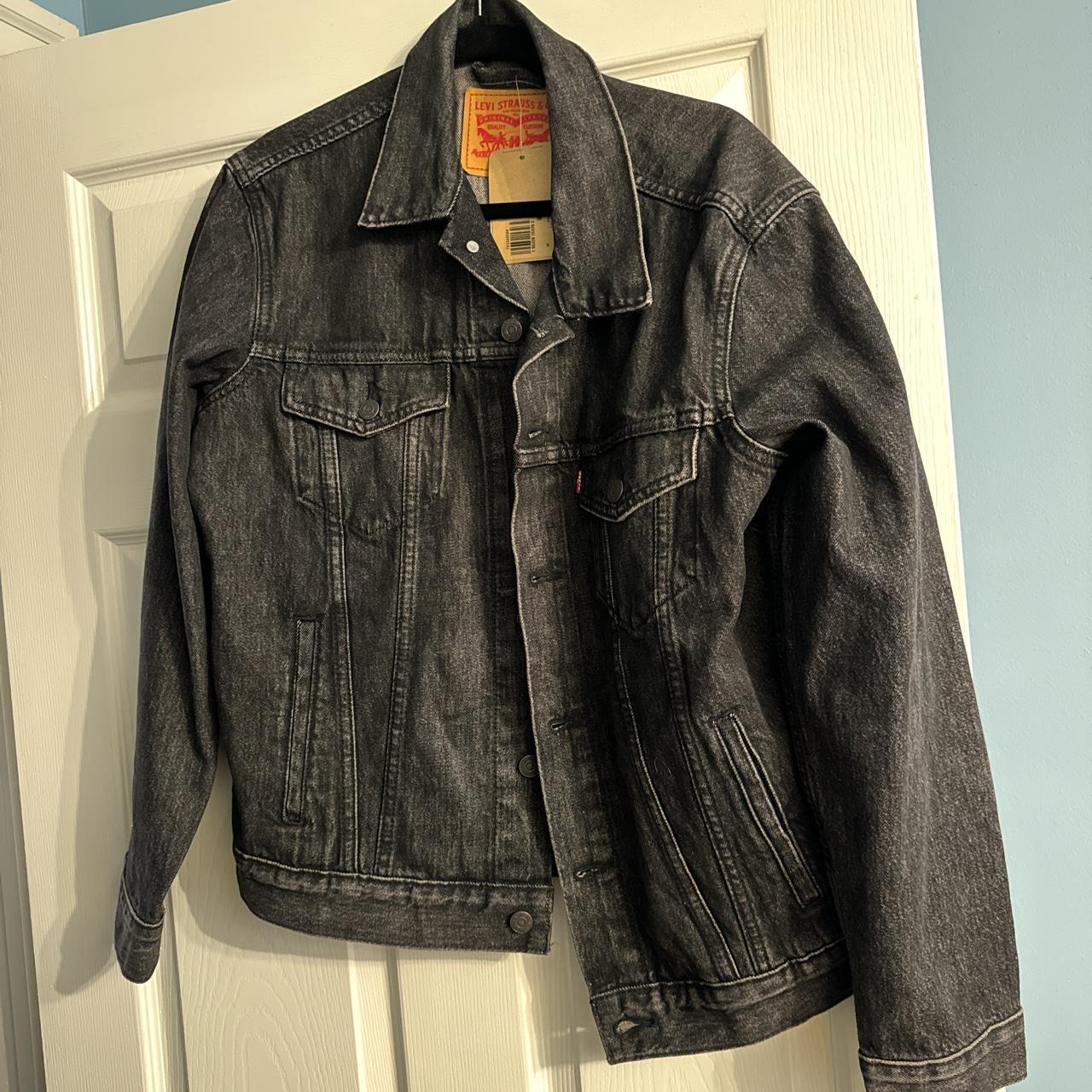 Levi Denim Jacket Black Men s Size Medium New with Depop