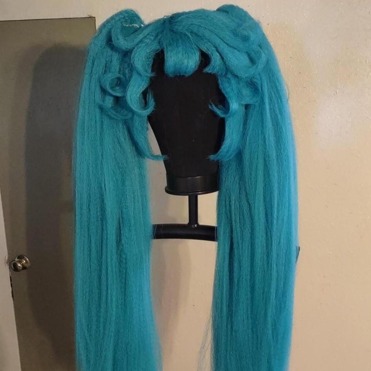 Crown worn not included Hatsune Miku fluffy wig If Depop