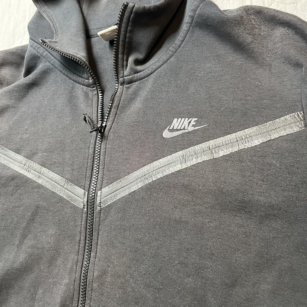 Worn Nike Tech Fleece Hoodie Size XL Streetwear Fade... - Depop