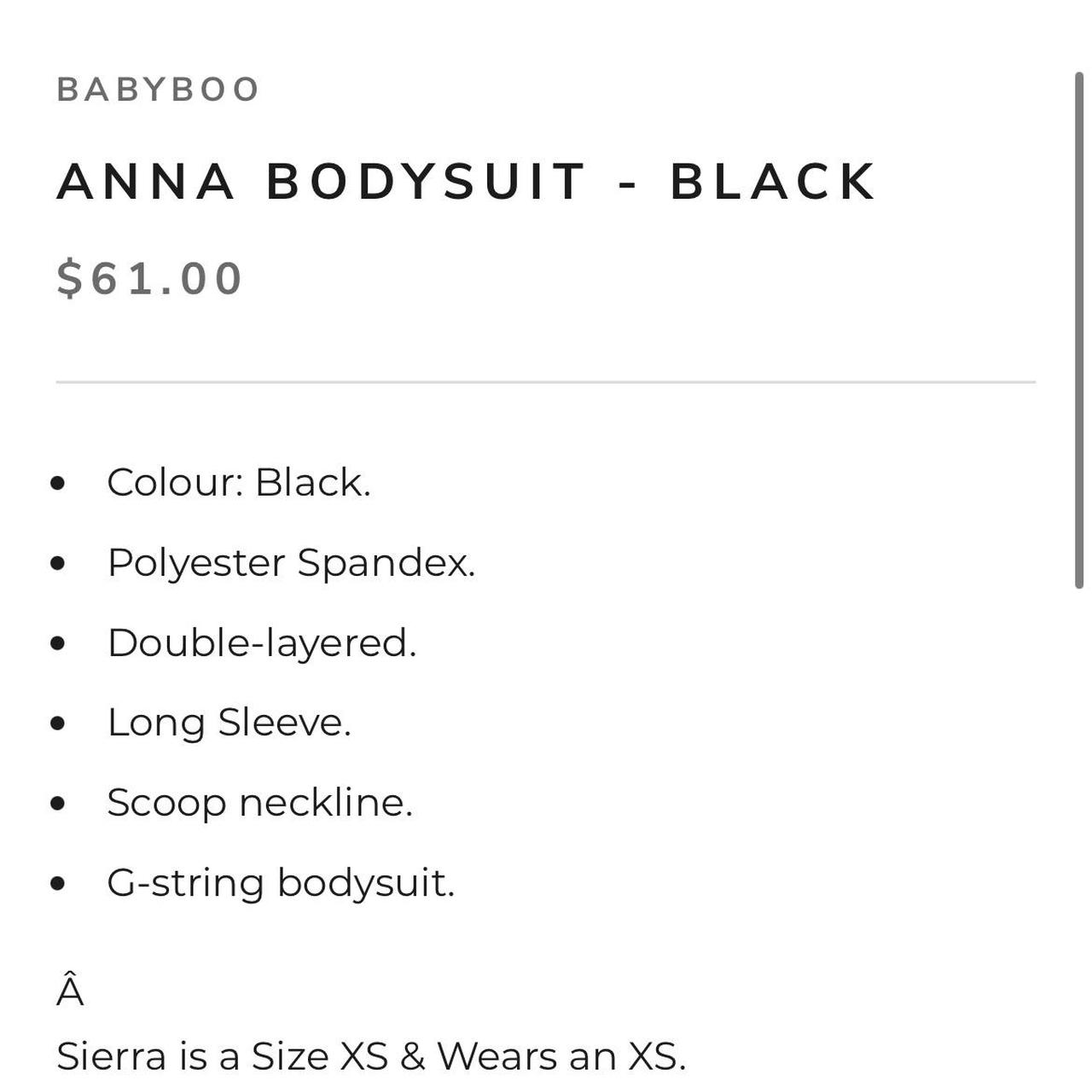 Anna Bodysuit - Black – BABYBOO