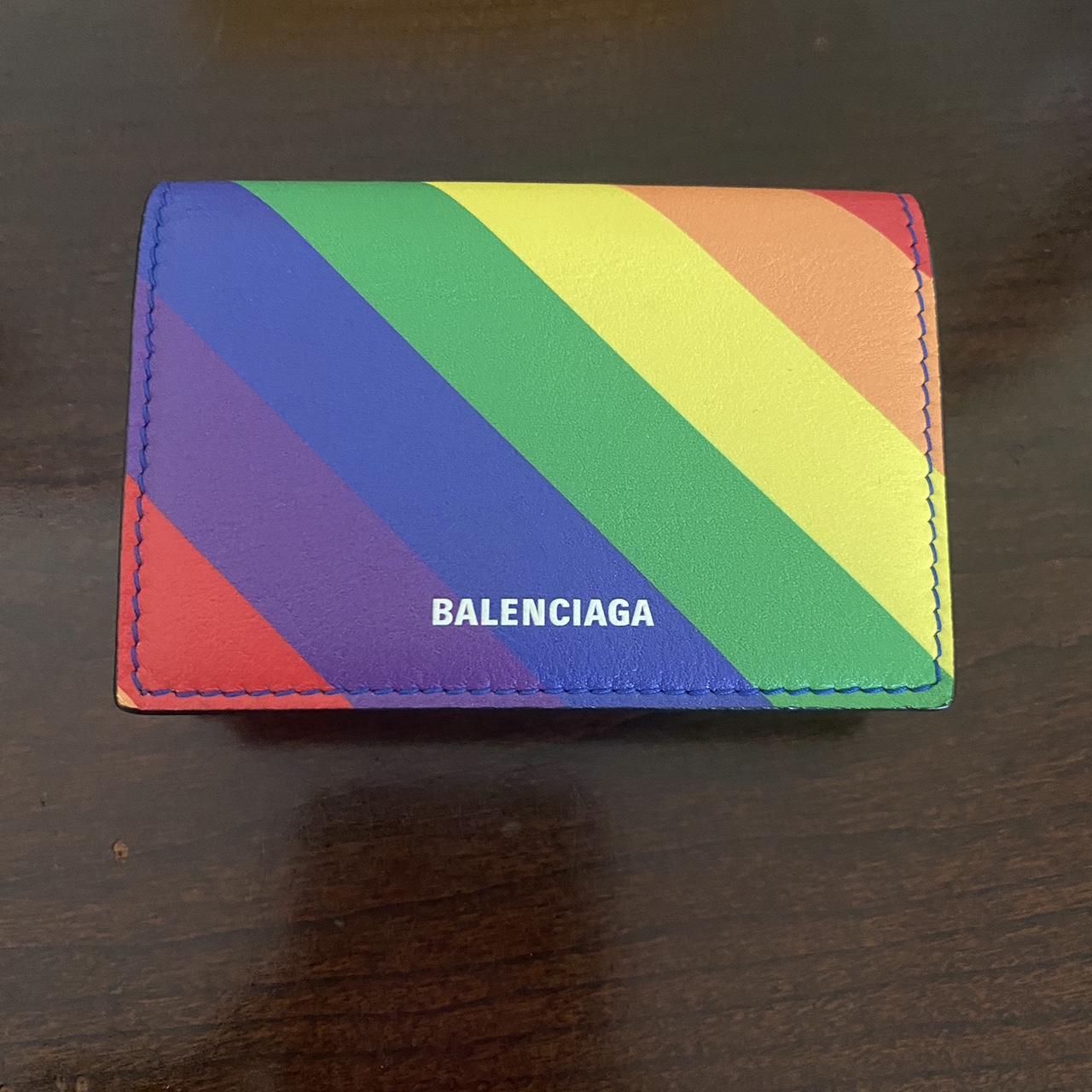 Balenciaga deals rainbow wallet