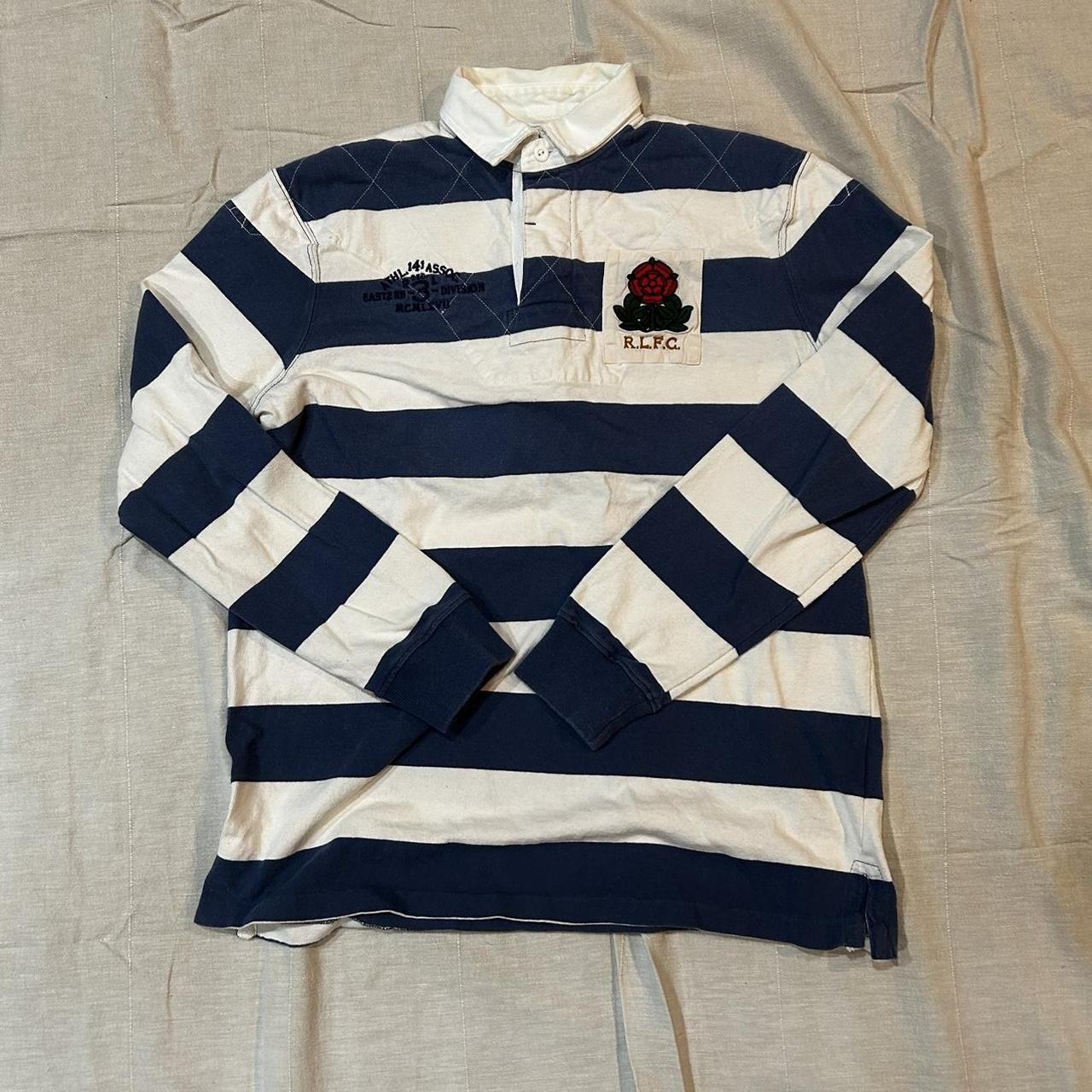 Polo Ralph Lauren Men's Blue and White Polo-shirts | Depop