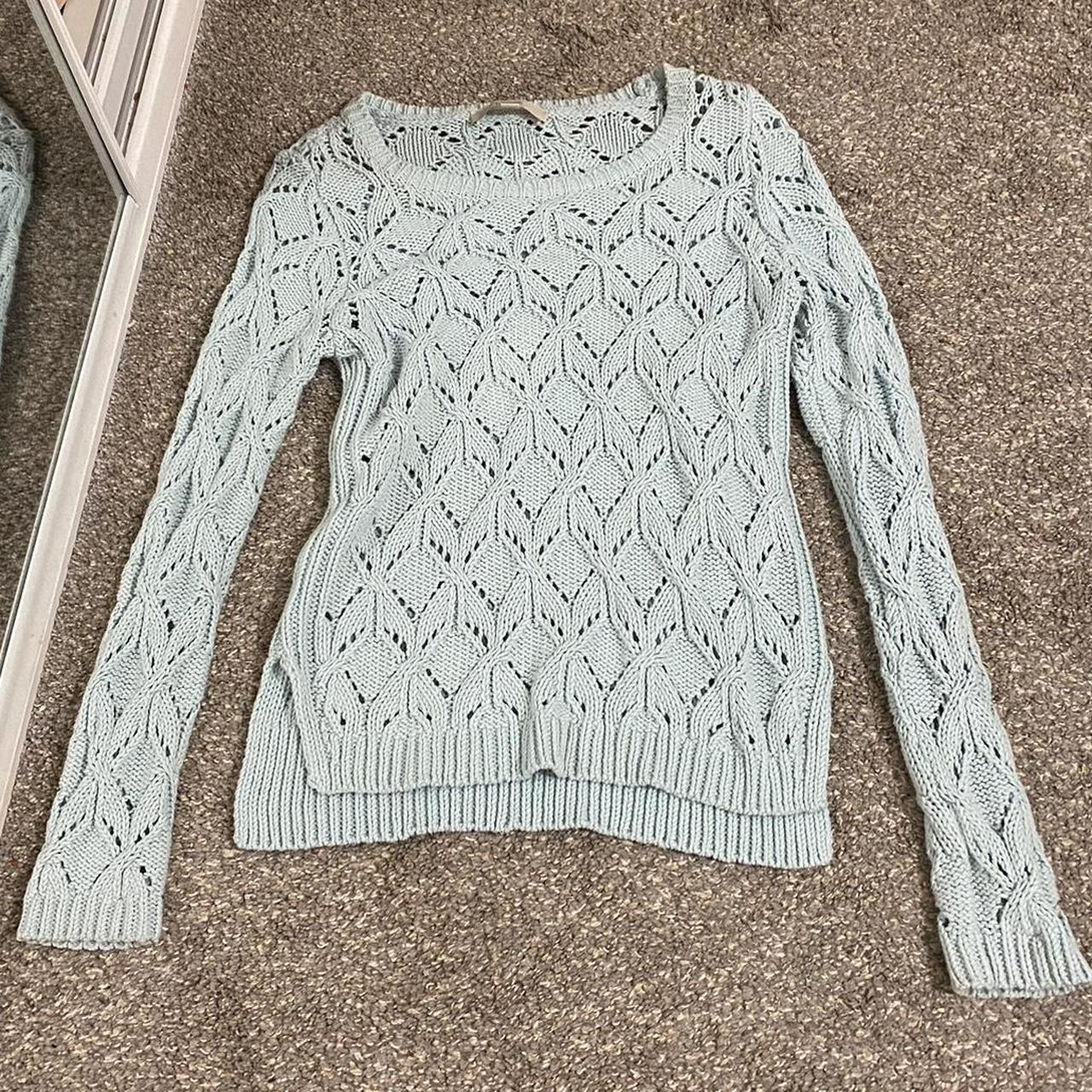 Light blue knit sweater 🩵Loft Ann Taylor 🩵Size... Depop
