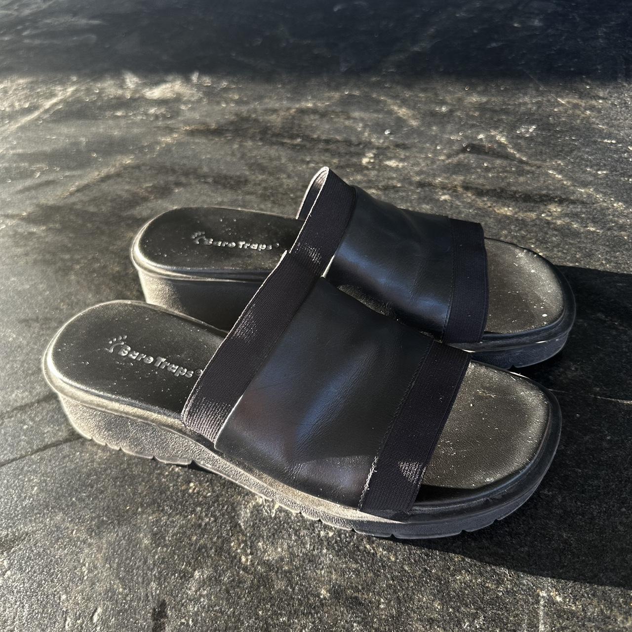 Baretraps Women's Black Slides Depop