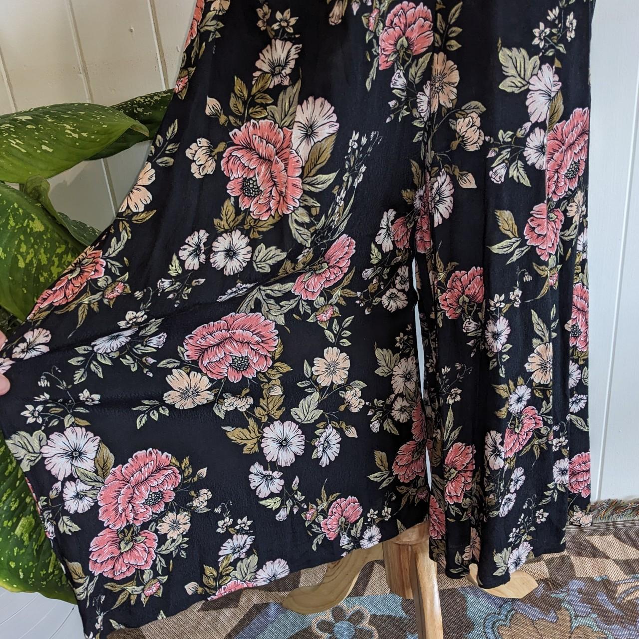 Dotti wide leg midi jumpsuit Side zip Elastic back... Depop