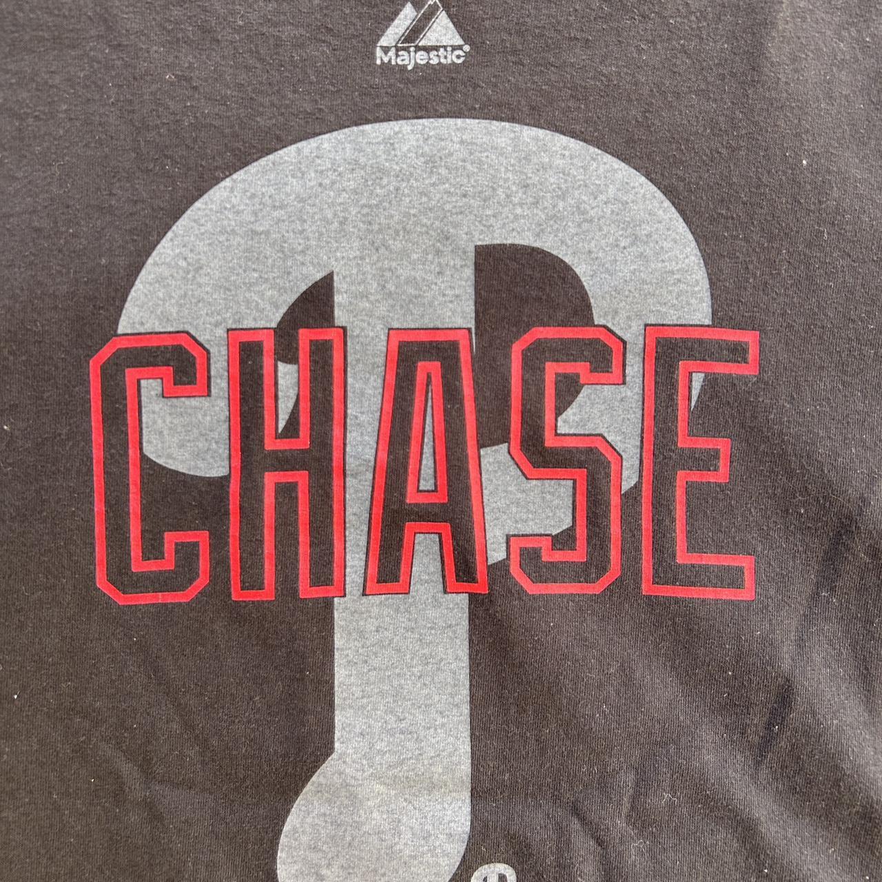 Chase Utley Shirt Mens Medium AOP Photo Philadelphia Phillies MLB