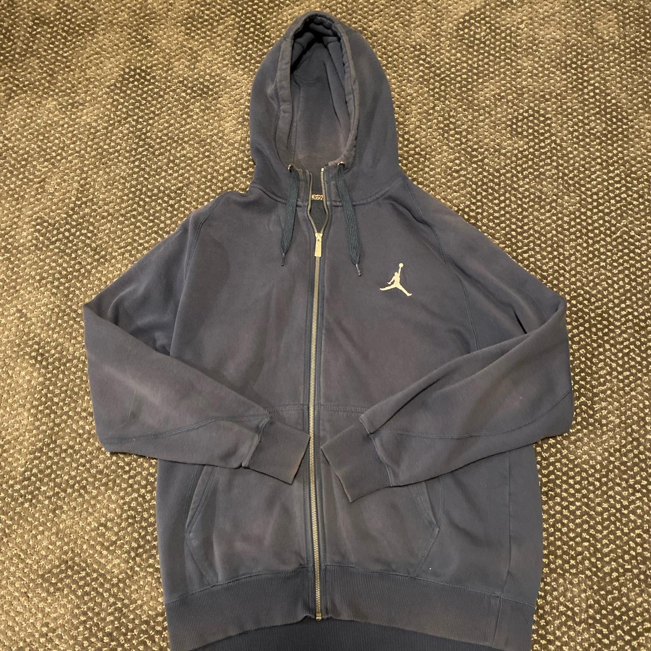 Blue 2000’s Jordan zip up Men’s large - Depop