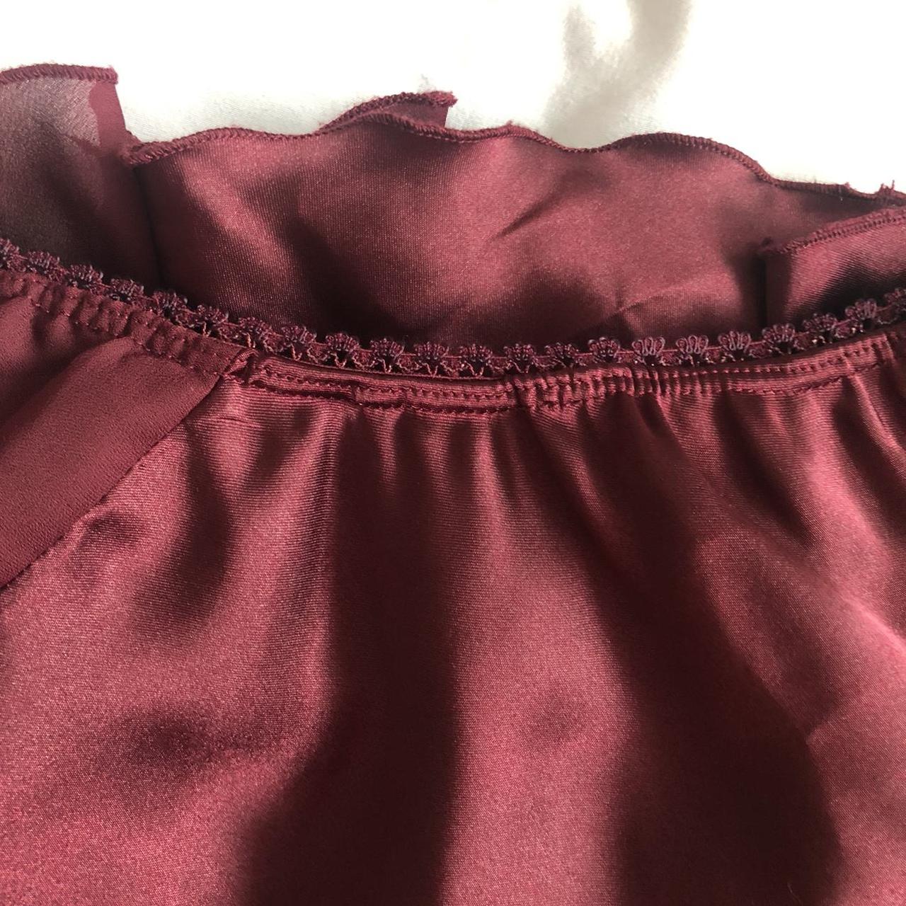Women's Burgundy Skirt | Depop
