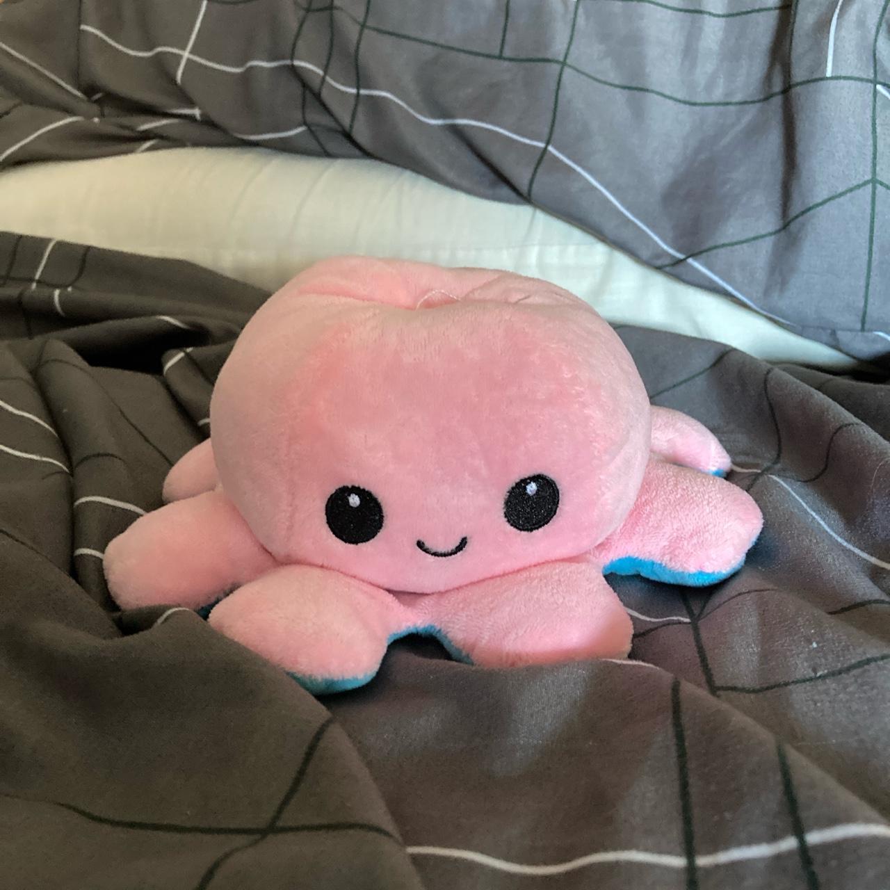 Pink and Blue Mood Octopus - Depop