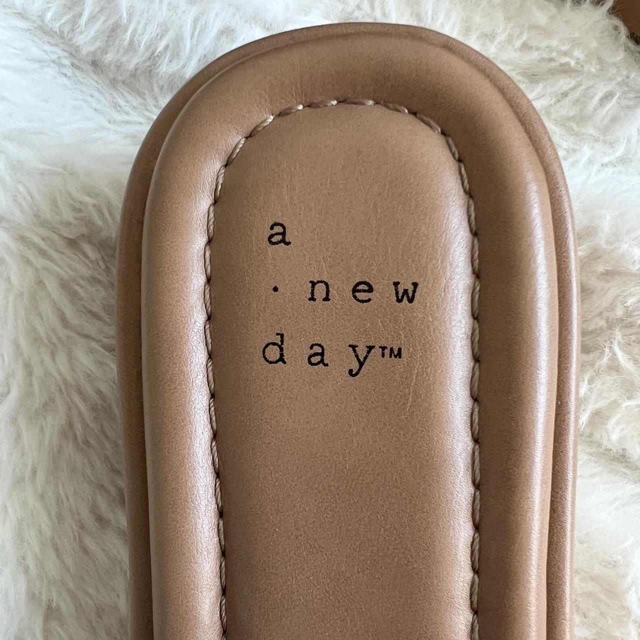 A New Day Women's Tan and Brown Sandals | Depop