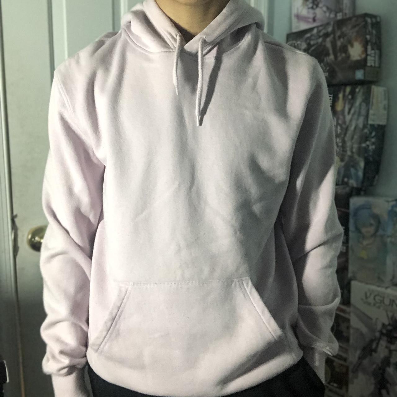 Pink hoodie from h&m Fairly worn and in really... Depop
