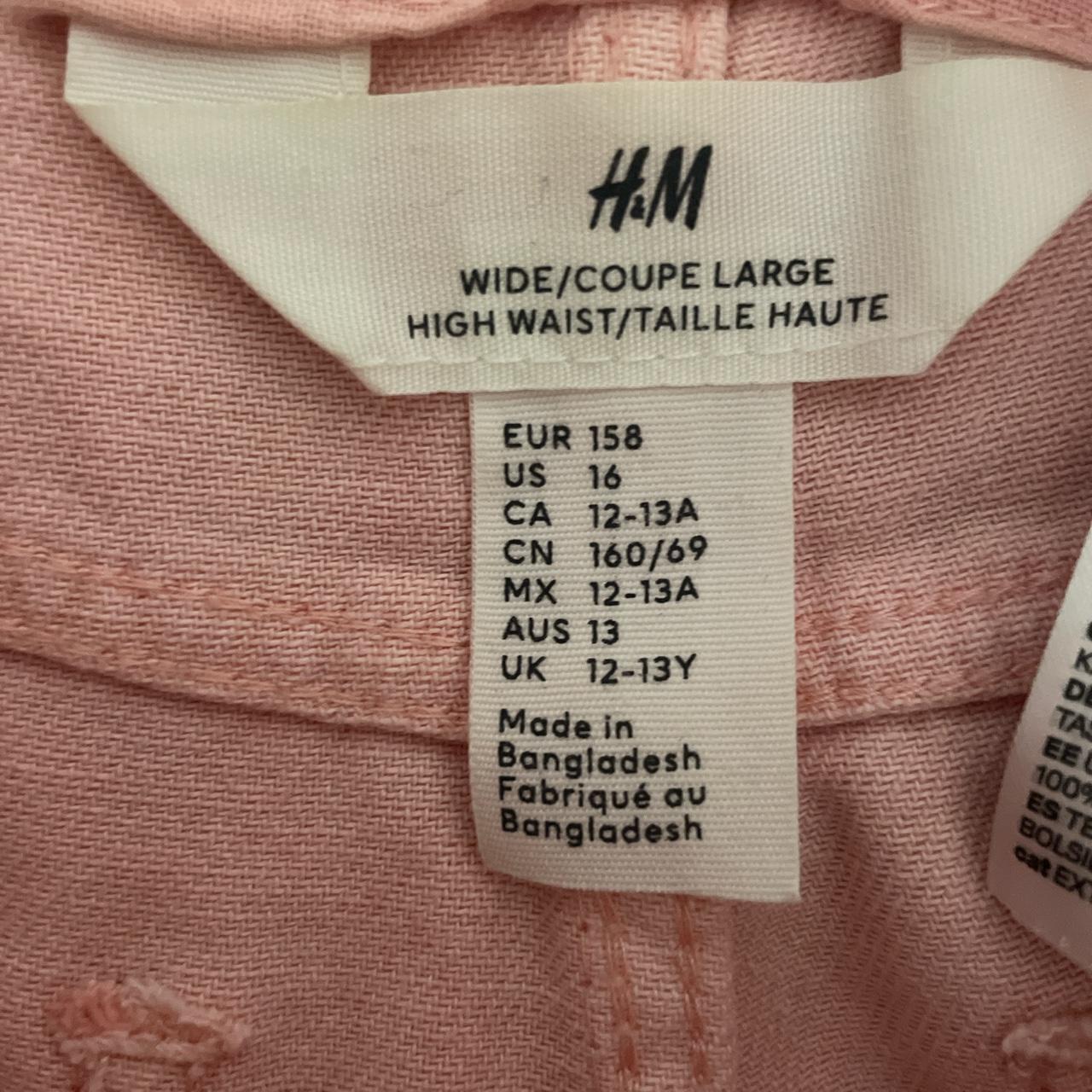 H&M Women's Pink Jeans Depop