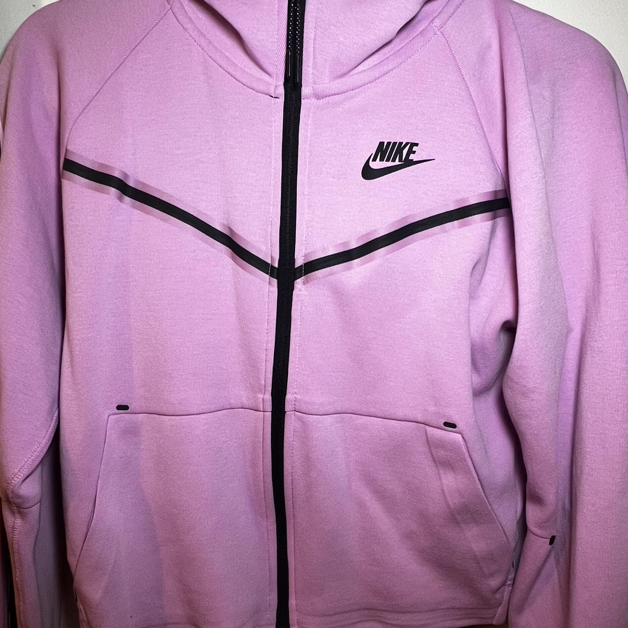 Pink Nike tech full sweatsuit Size xs in both pants... - Depop