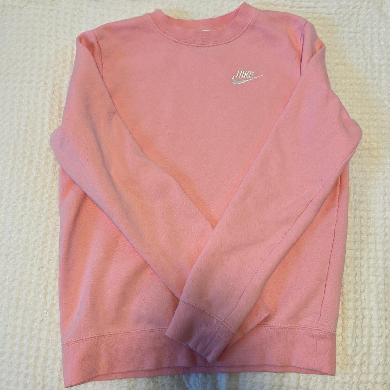nike hoodie light pink