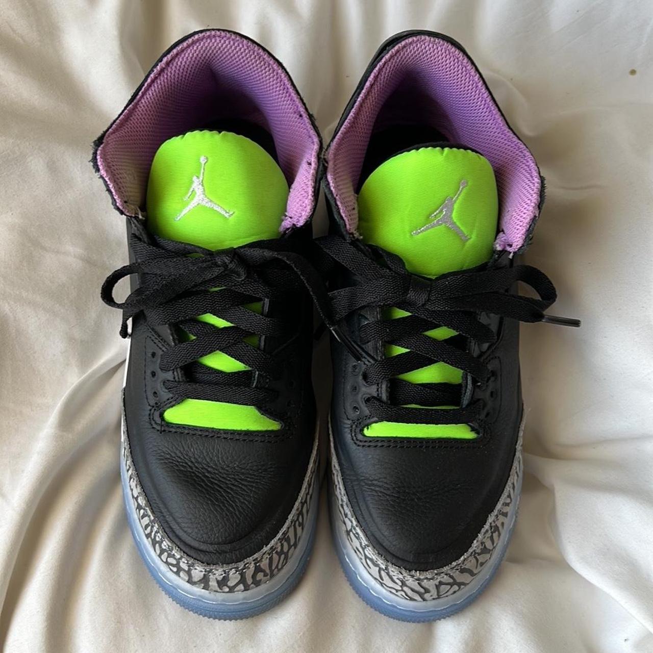 jordan 3 black electric green