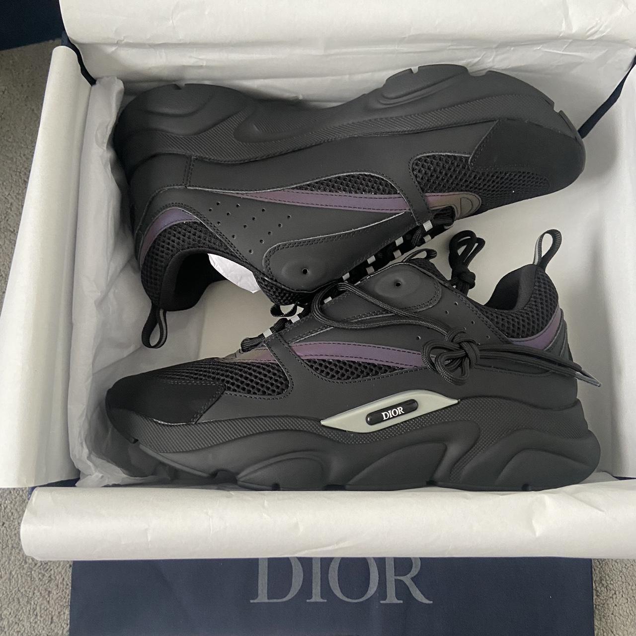 Black Dior B22 Reflective I'm a size 9 but they - Depop