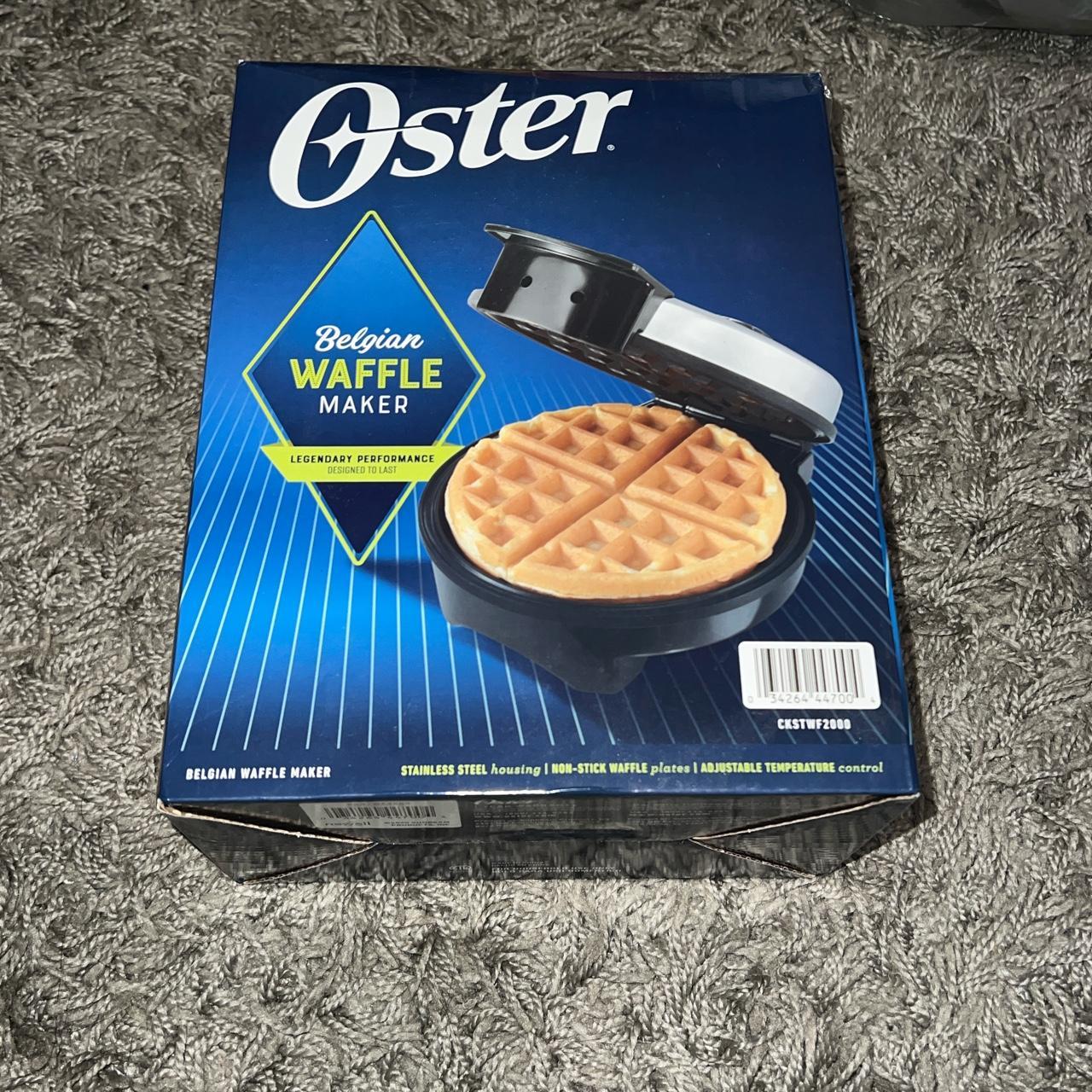  Oster Belgian Waffle Maker with Adjustable Temperature